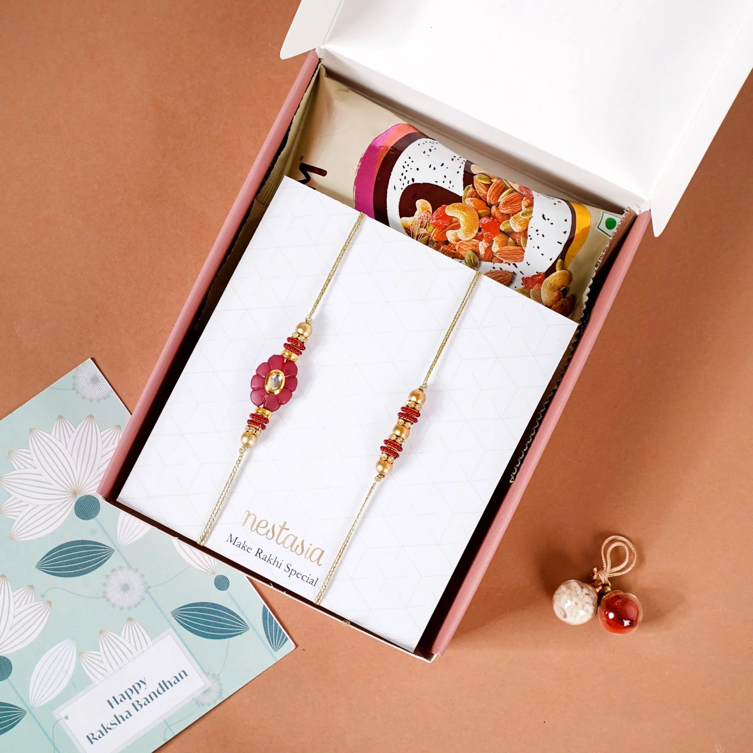 Silver Lotus Raksha Bandhan Hamper - Image 4