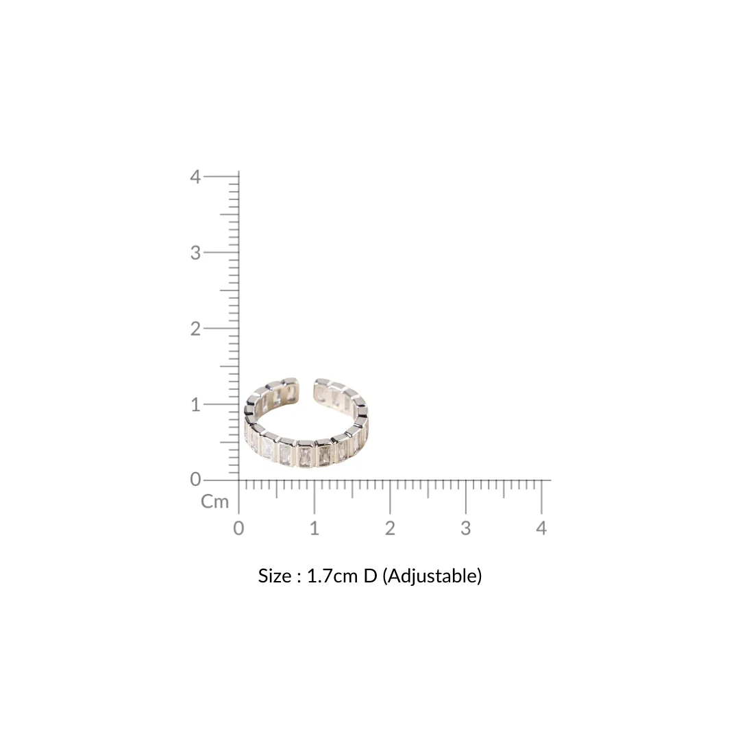 Silver Prism Geometric Ring - Image 3