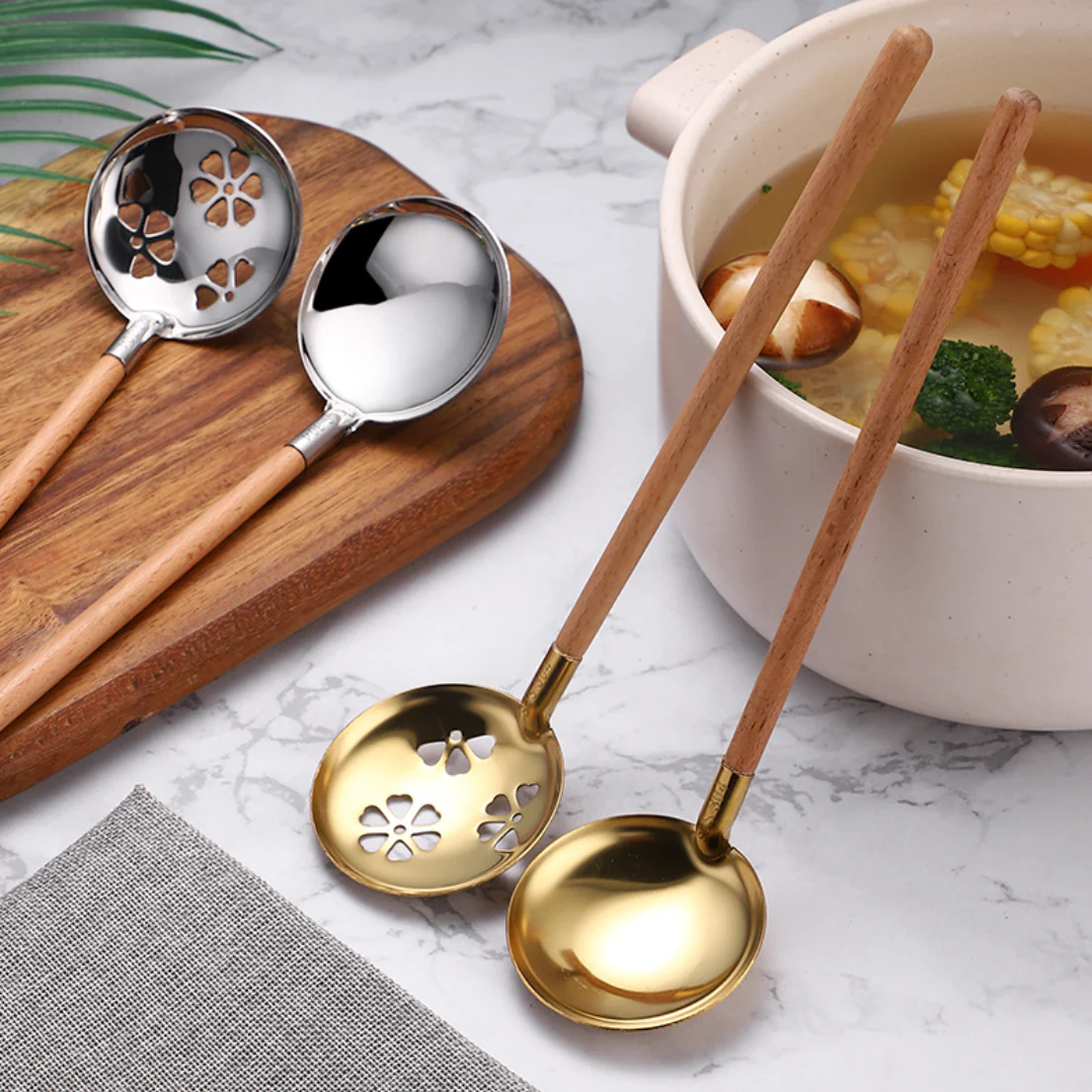 Silver Serving Spoon Set - Image 8