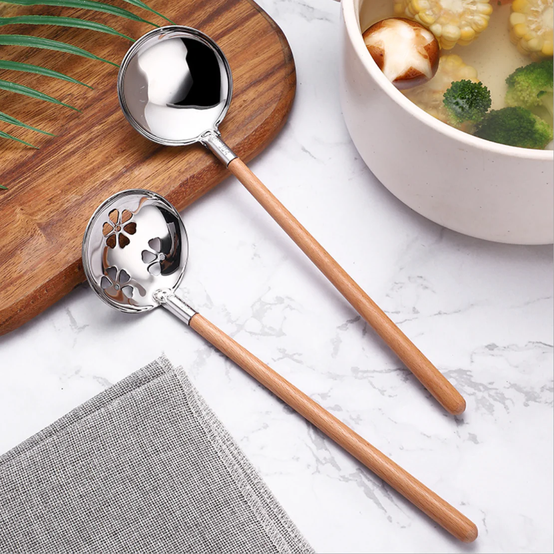 Silver Serving Spoon Set - Image 9