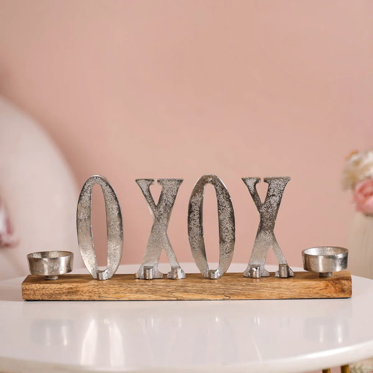 Silver Showpiece With Tealight Holder - Image 6