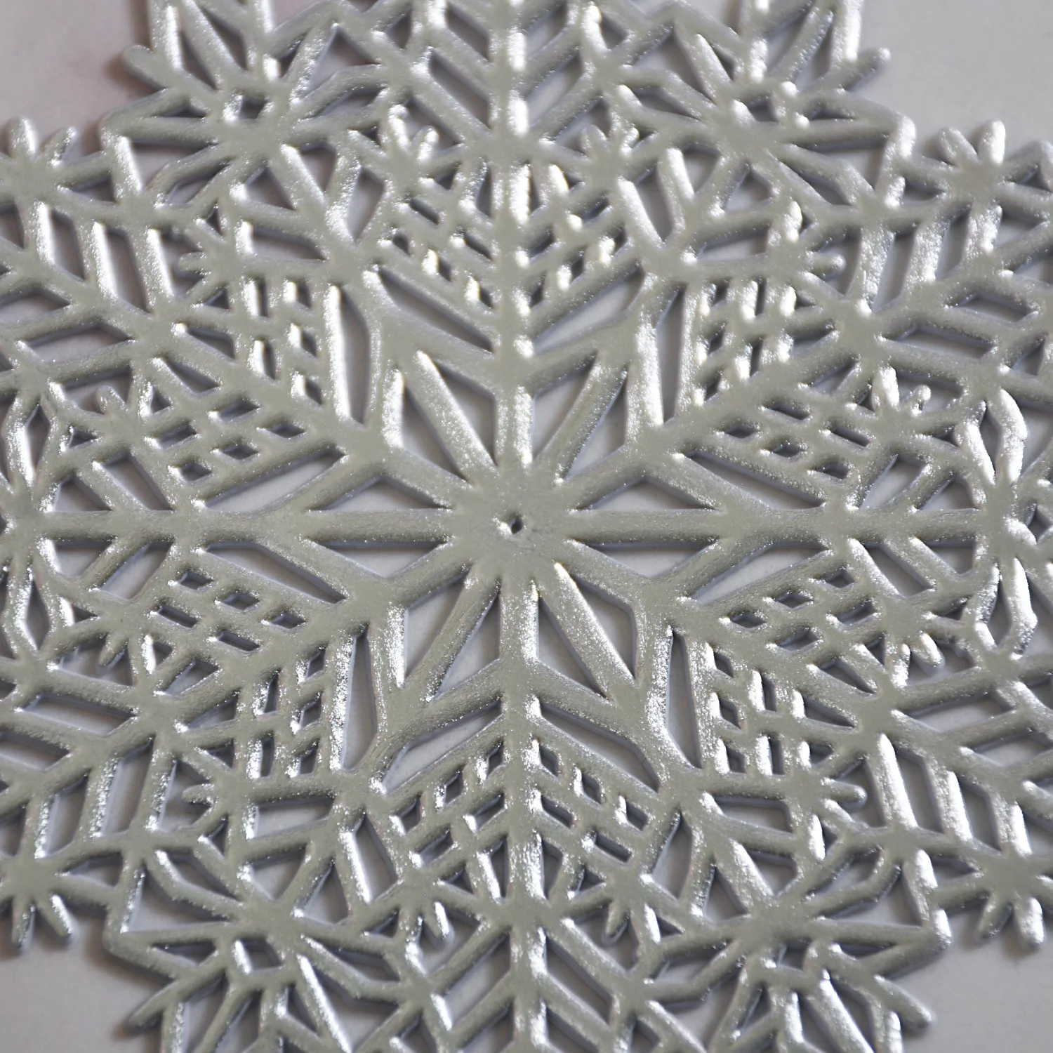 Silver Snowflake Coaster Set Of 6 - Image 8