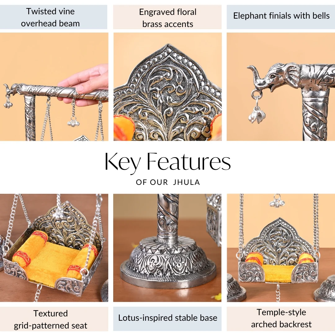 Silver Swing For Laddu Gopala - Image 4
