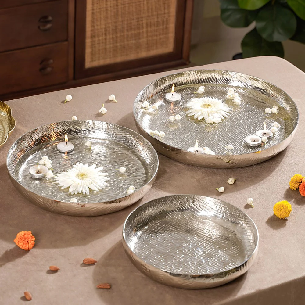Silver Urli Set Of 3