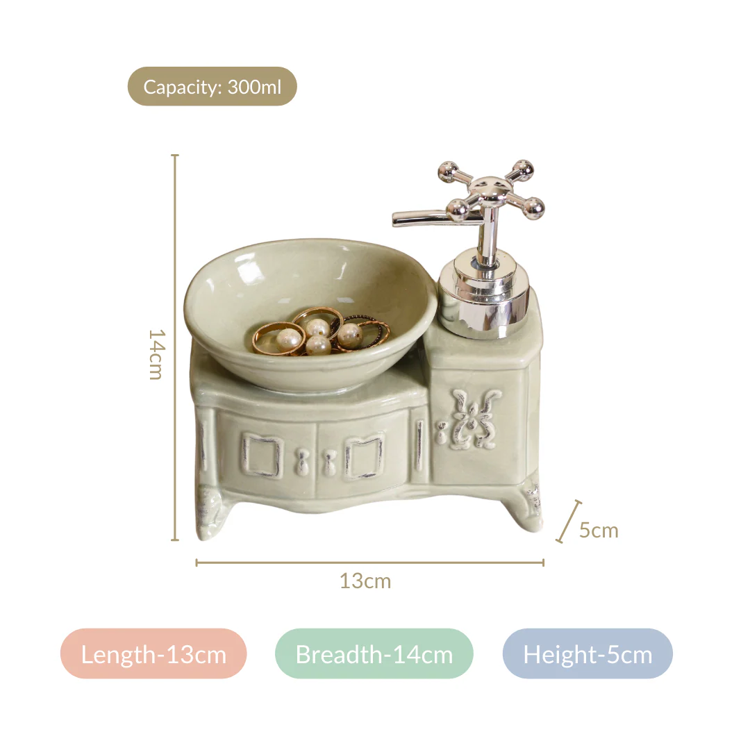 Sink Design Ceramic Liquid Dispenser Grey - Image 7
