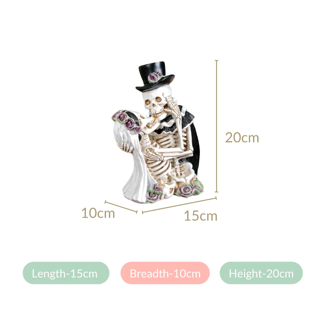 Skeleton Bride And Groom Decor Showpiece - Image 5