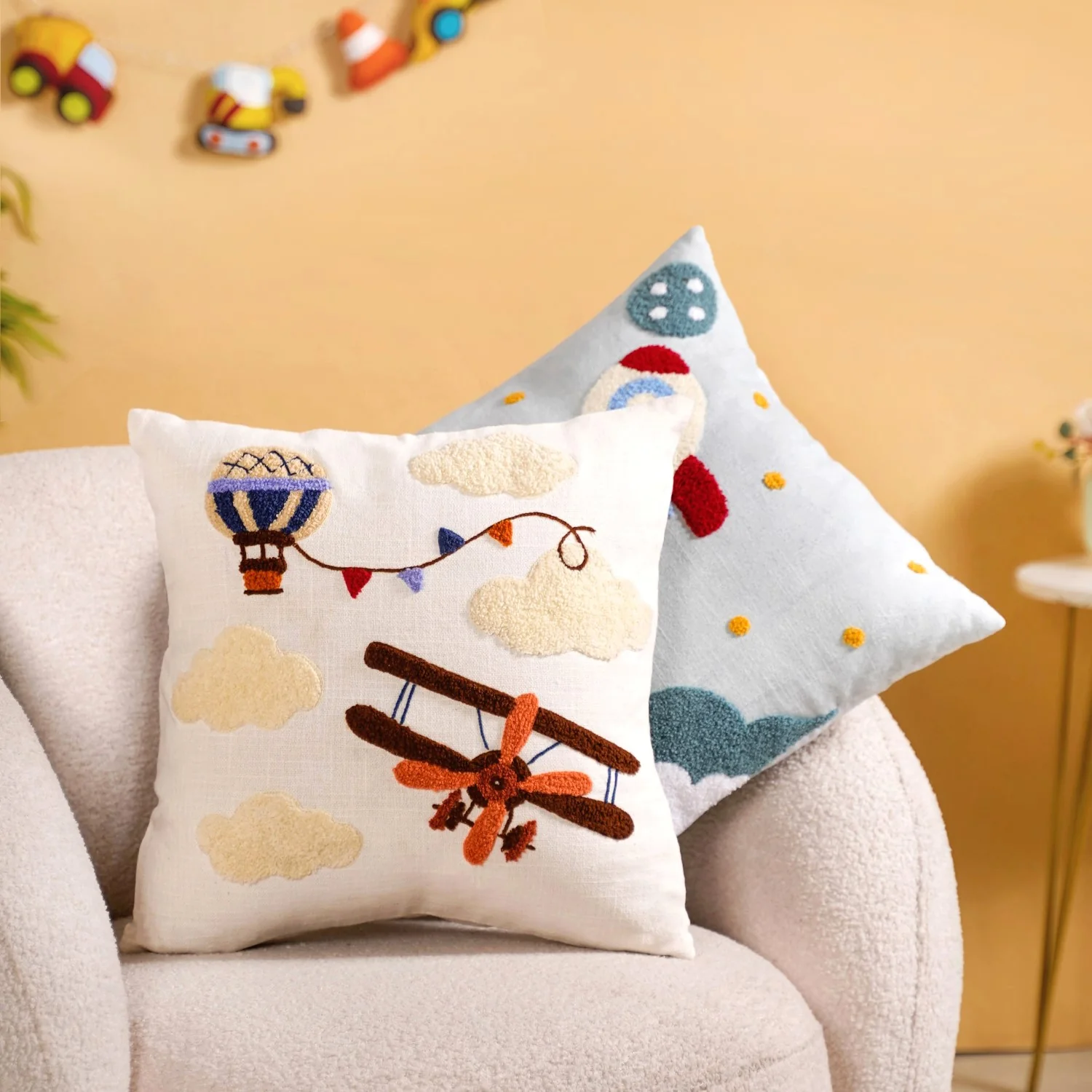 Sky Wanderer Kids Room Cushion Cover Set Of 2 40x40cm - Image 2