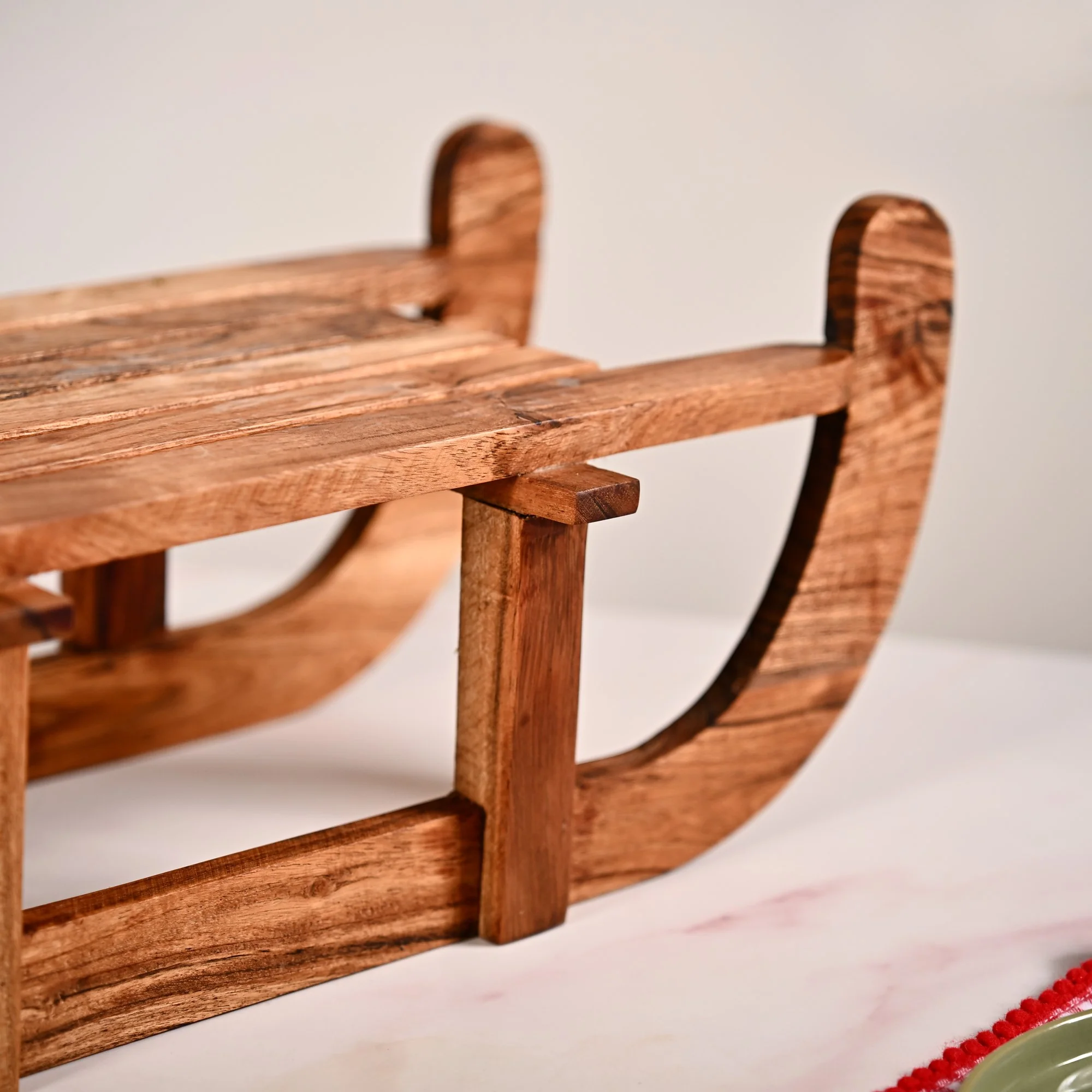 Sledge Acacia Wood Serving Platter Riser - Image 11