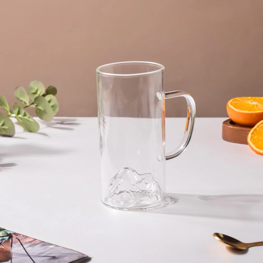 Sleek Glass Iceberg Mug Large 300ml - Image 2