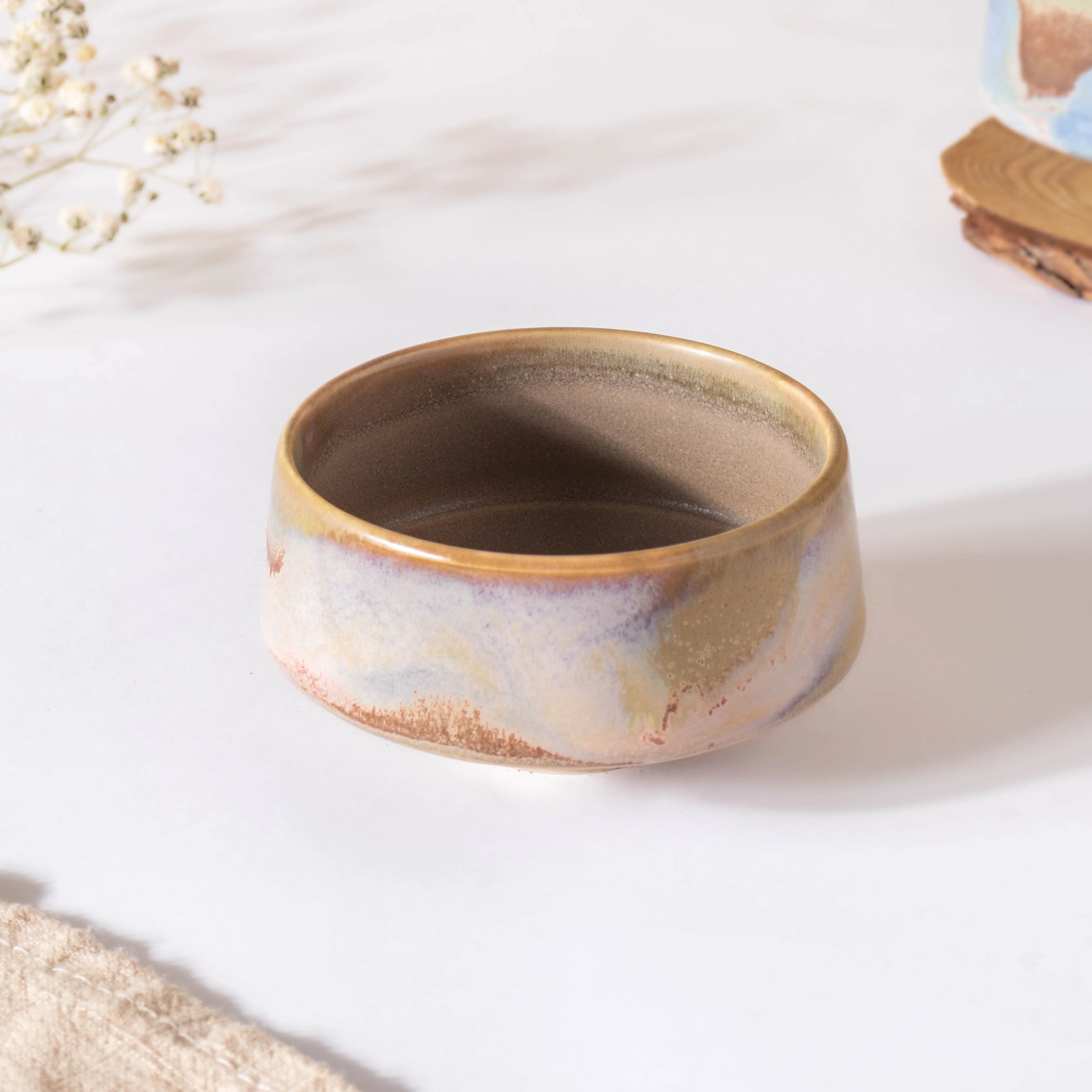 Small Beige Ombre Dip Bowl 100 ml - Image 5