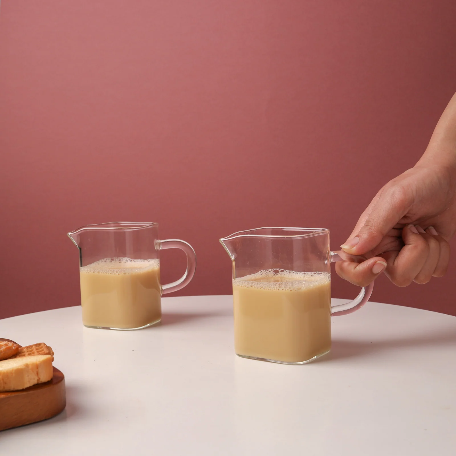 Small Glass Jug Set of 2 - Image 2