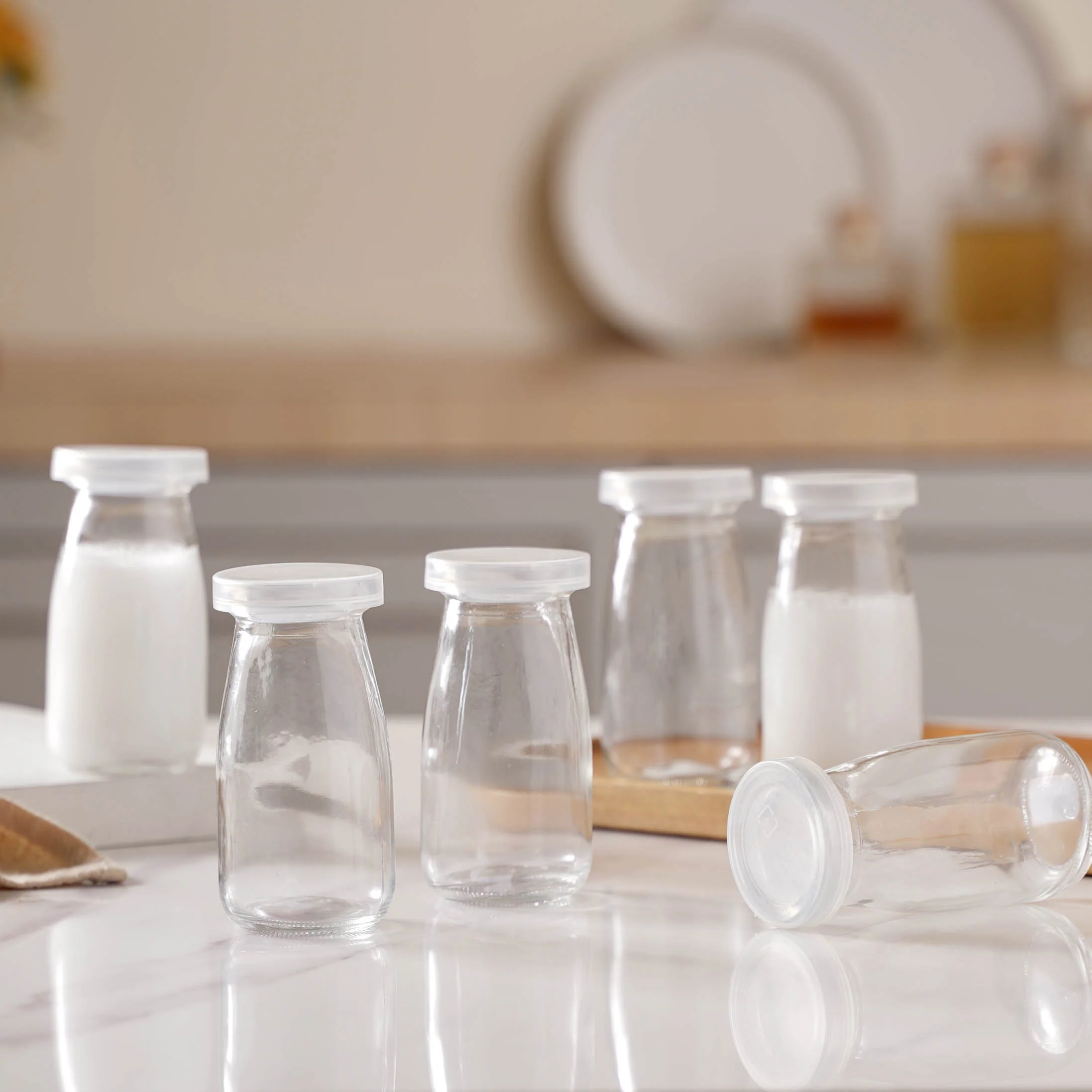 Small Glass Storage Container Set of 6 - Image 4