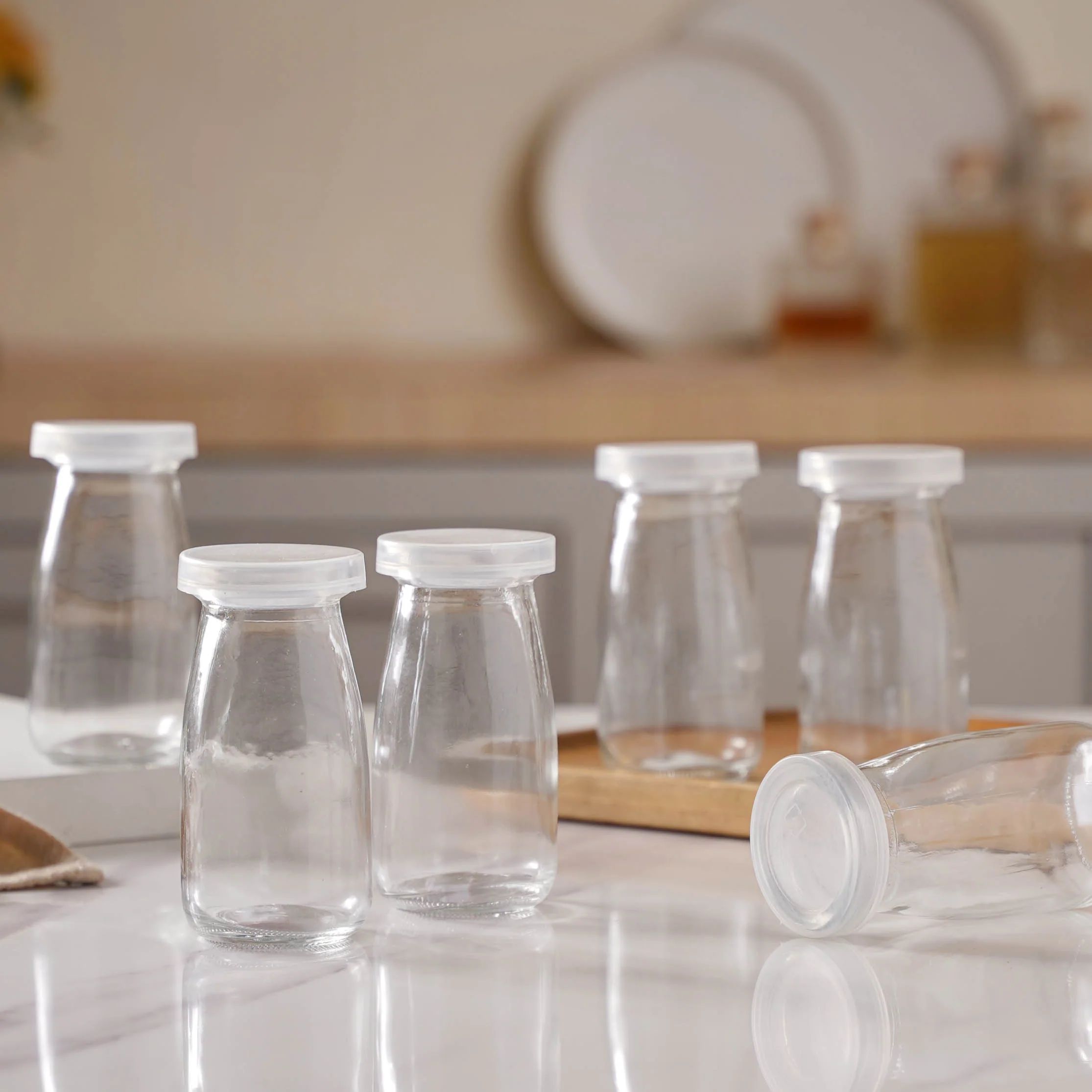 Small Glass Storage Container Set of 6 - Image 6