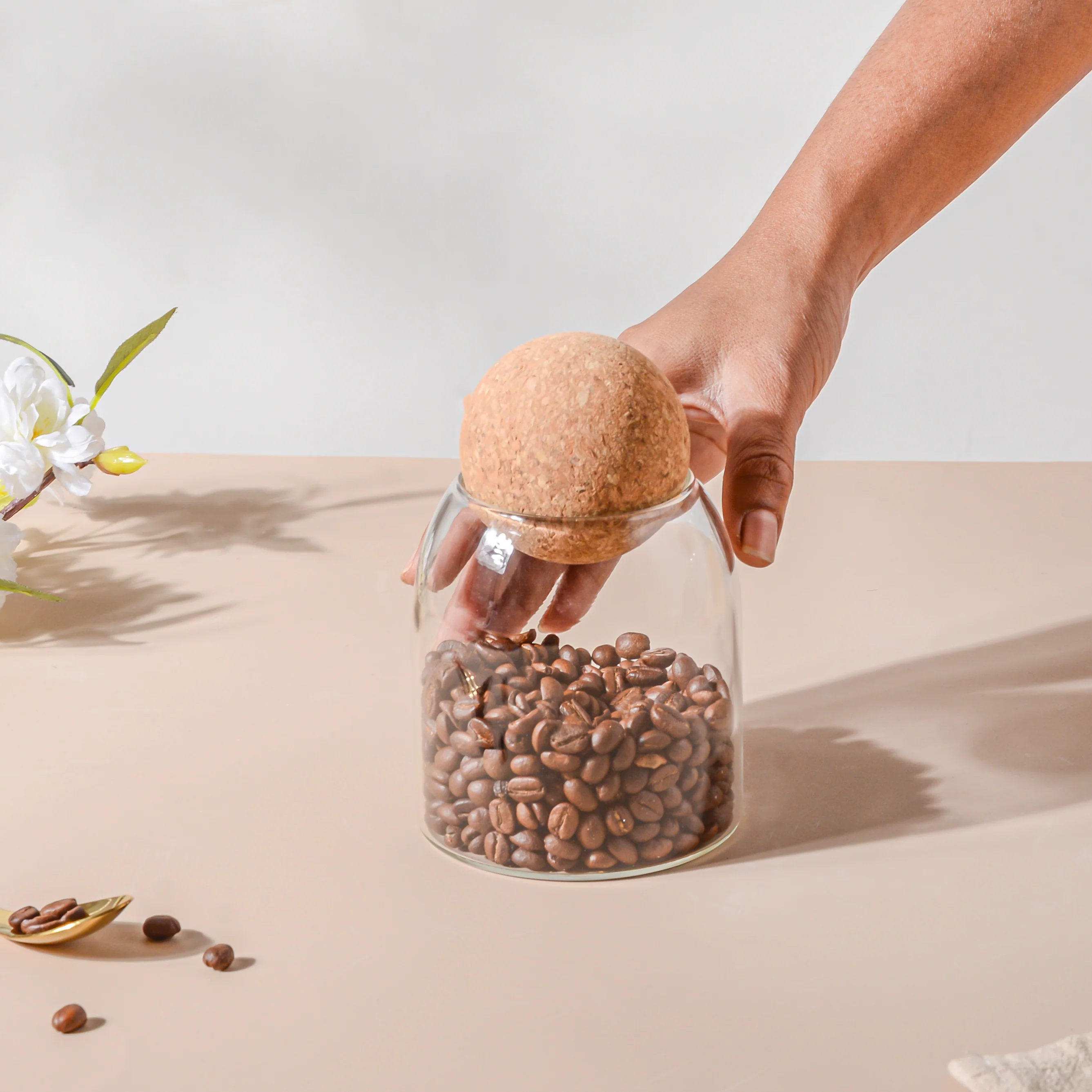 Small Jar with Cork Lid - Image 2