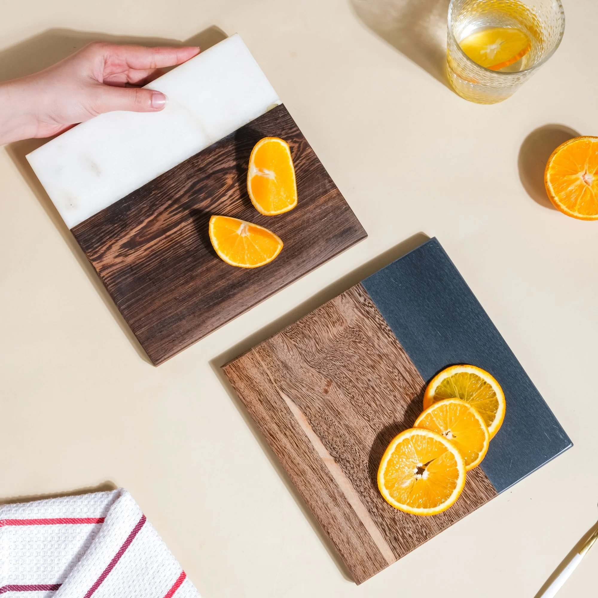 Small Marble And Wood Cheese Board - Image 3