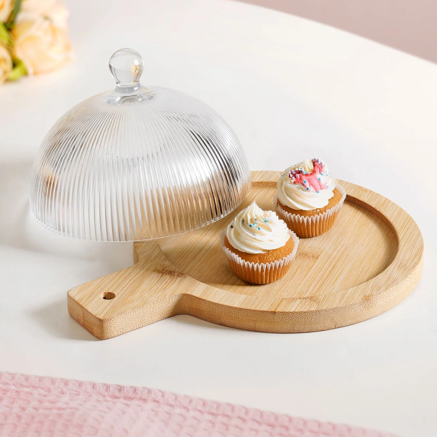 Small Serving Platter With Cloche 16cm - Image 2