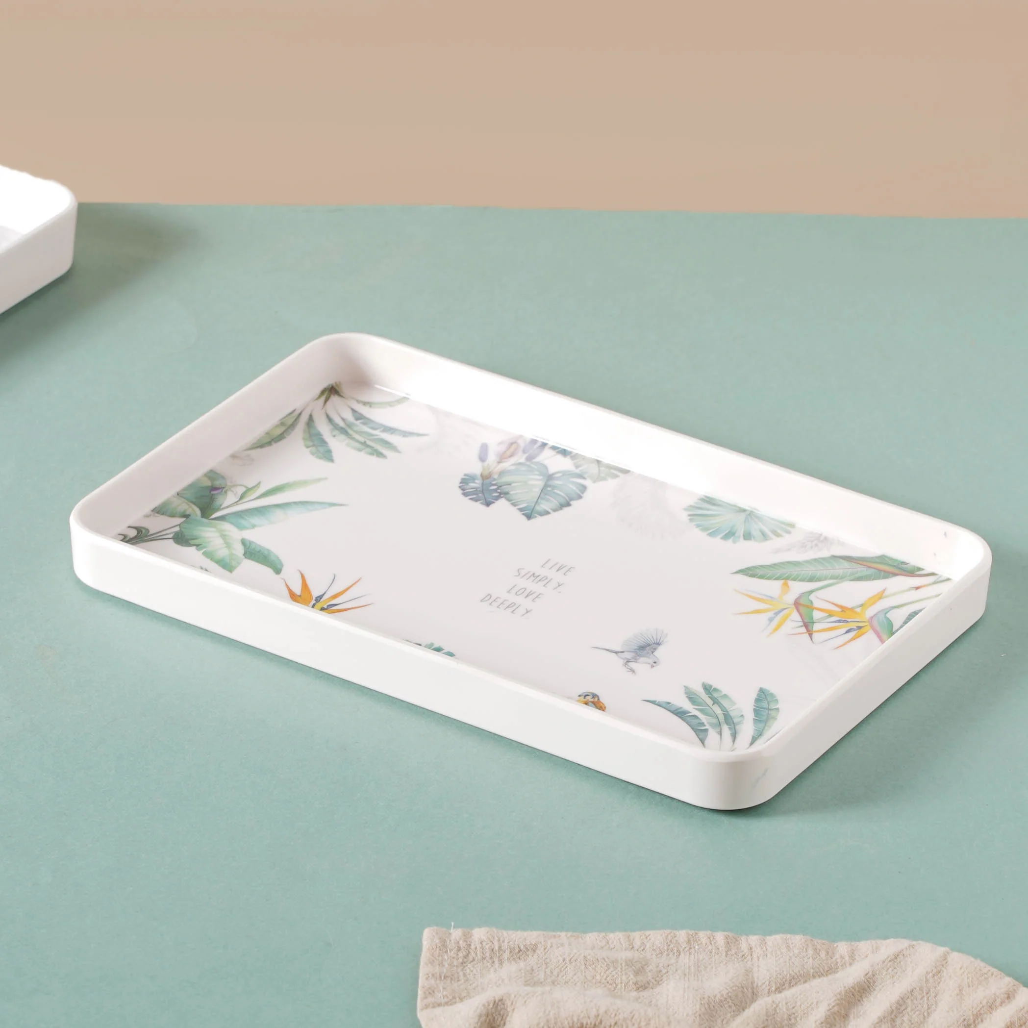 Small Tray With Green Leaves - Image 10