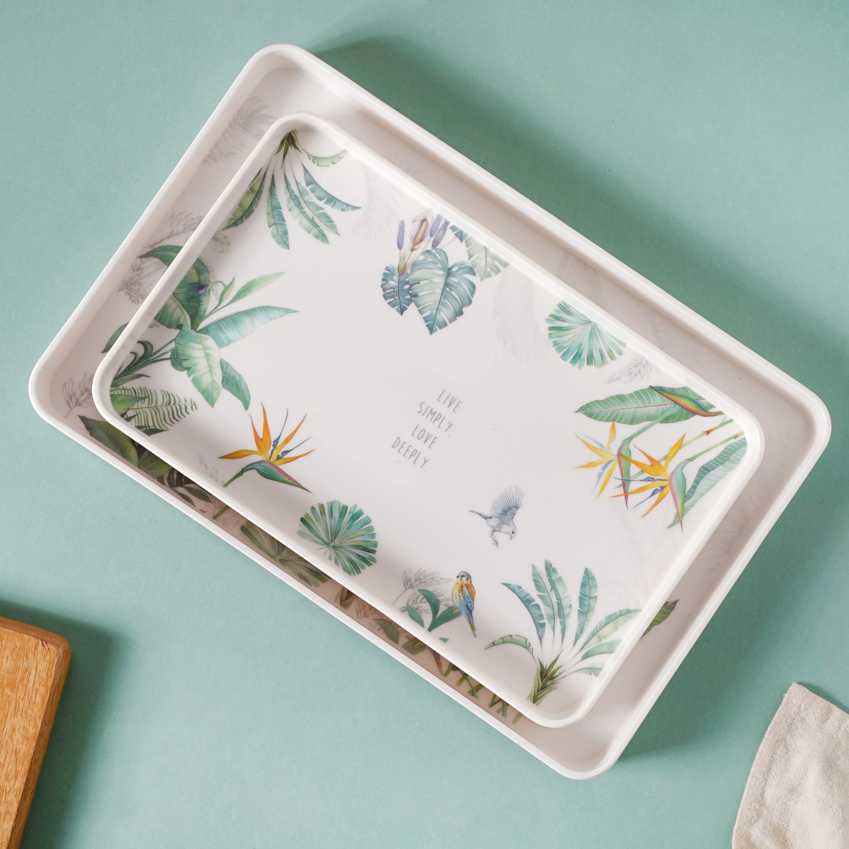 Small Tray With Green Leaves - Image 8