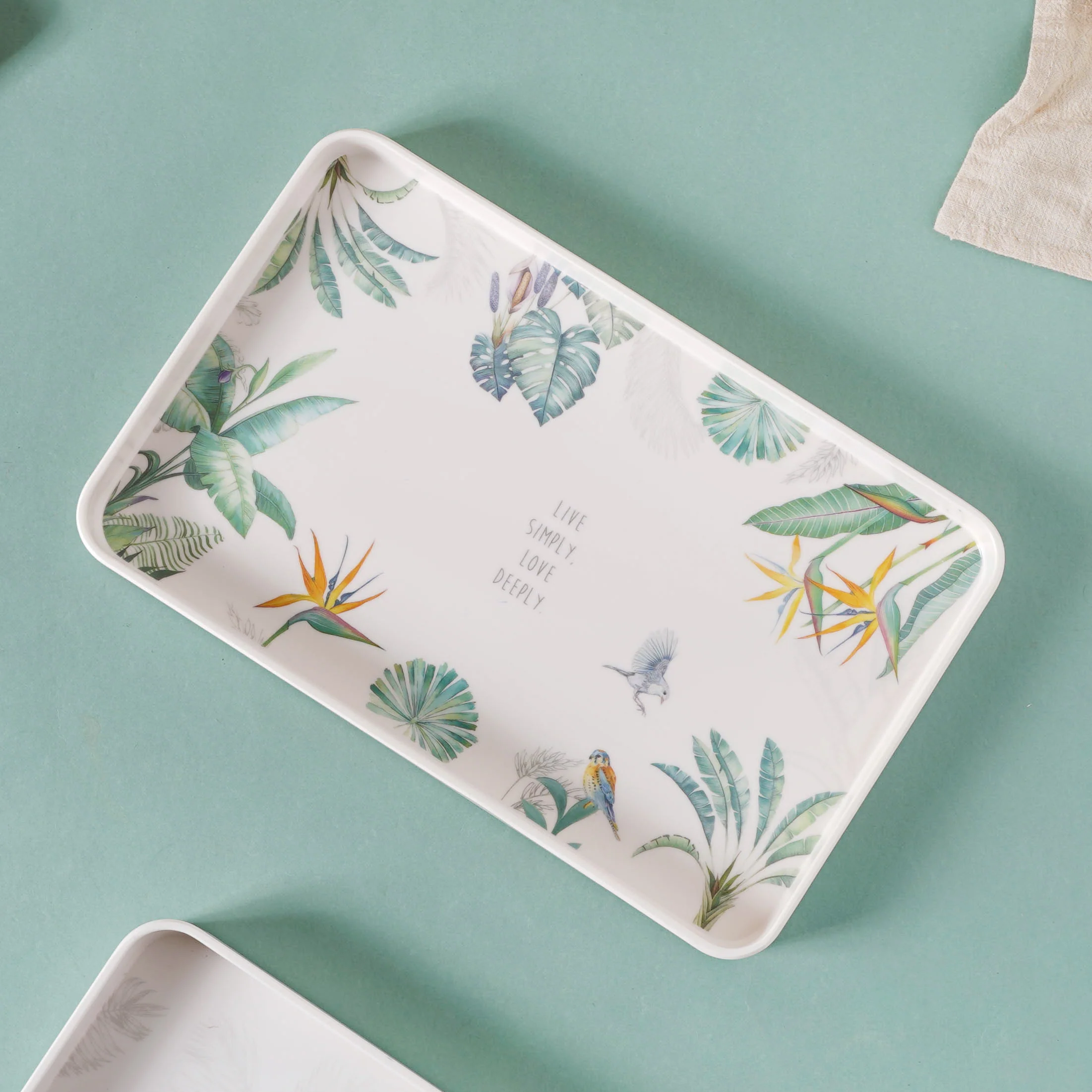 Small Tray With Green Leaves - Image 9