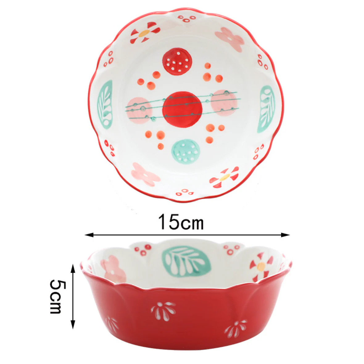 Snack Bowl with Wavy Rim 300 ml - Image 14