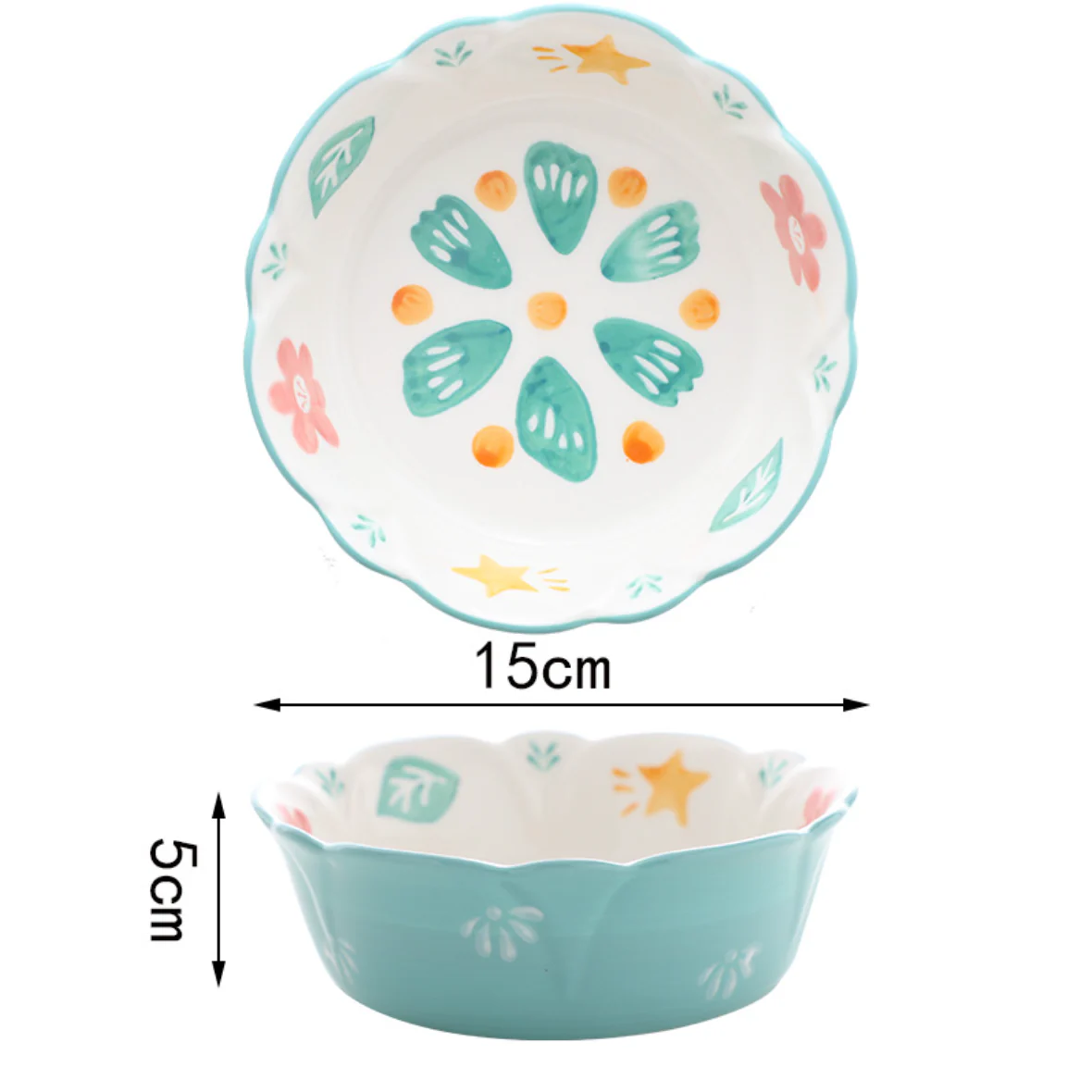 Snack Bowl with Wavy Rim 300 ml - Image 15