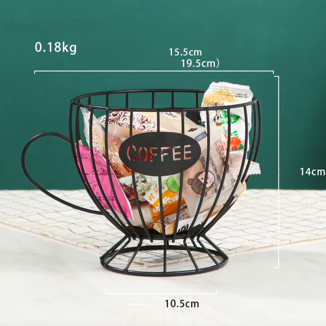 Snacks Basket - Black - Image 3