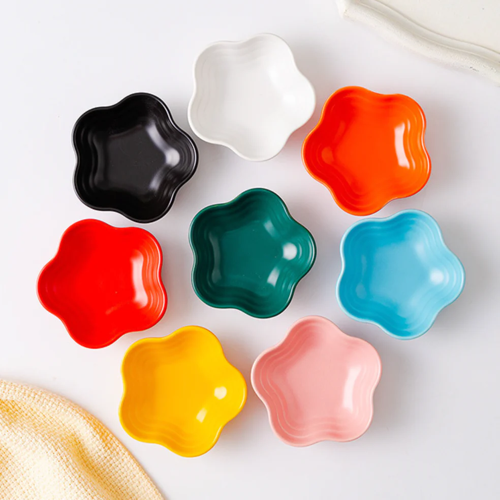 Snow White Floral Dip Bowl - Image 6