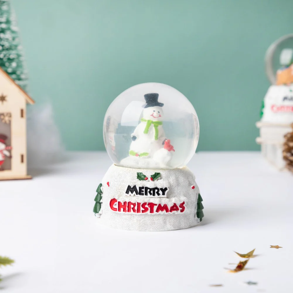 Snowman Snow Globe LED Light Large
