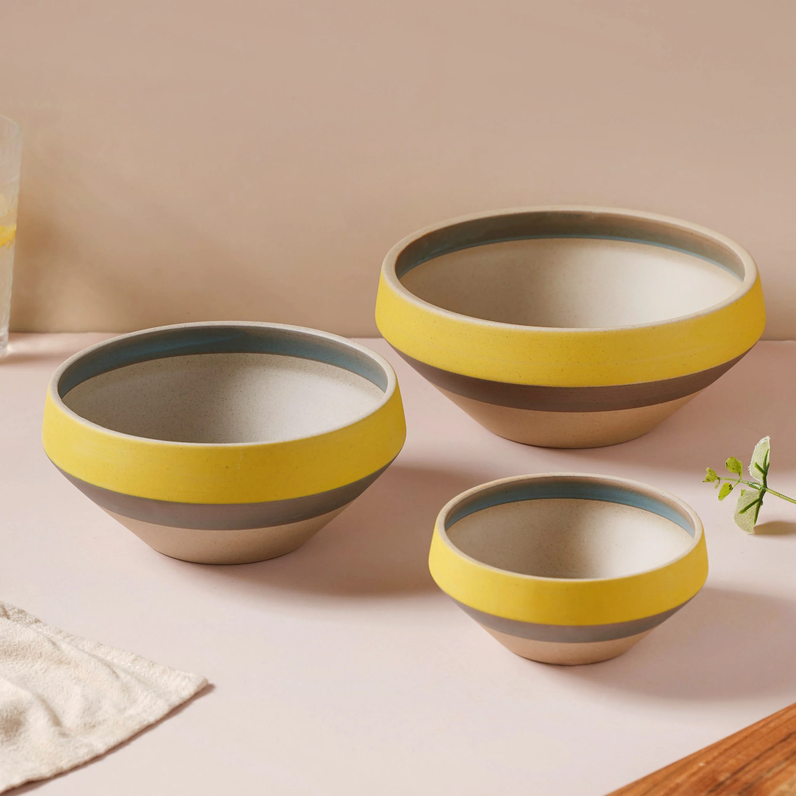 Soboku Grey And Yellow Dessert Bowl 300 ml - Image 10