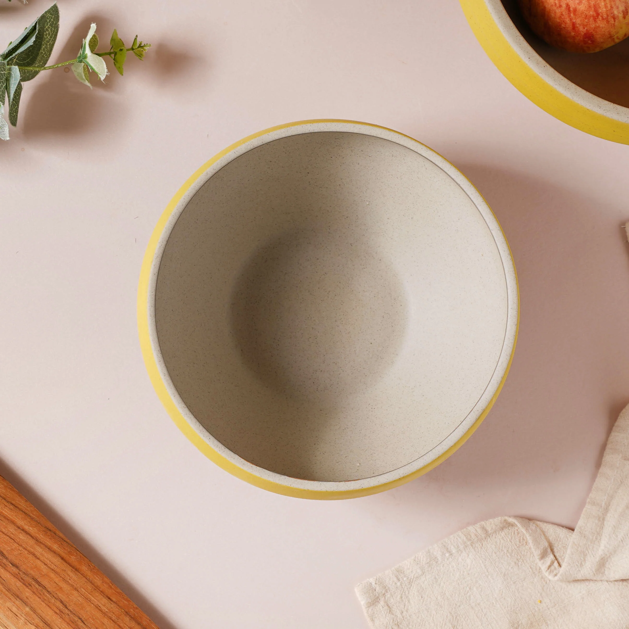 Soboku Grey And Yellow Small Serving Bowl 6.5 Inch 1 L - Image 7