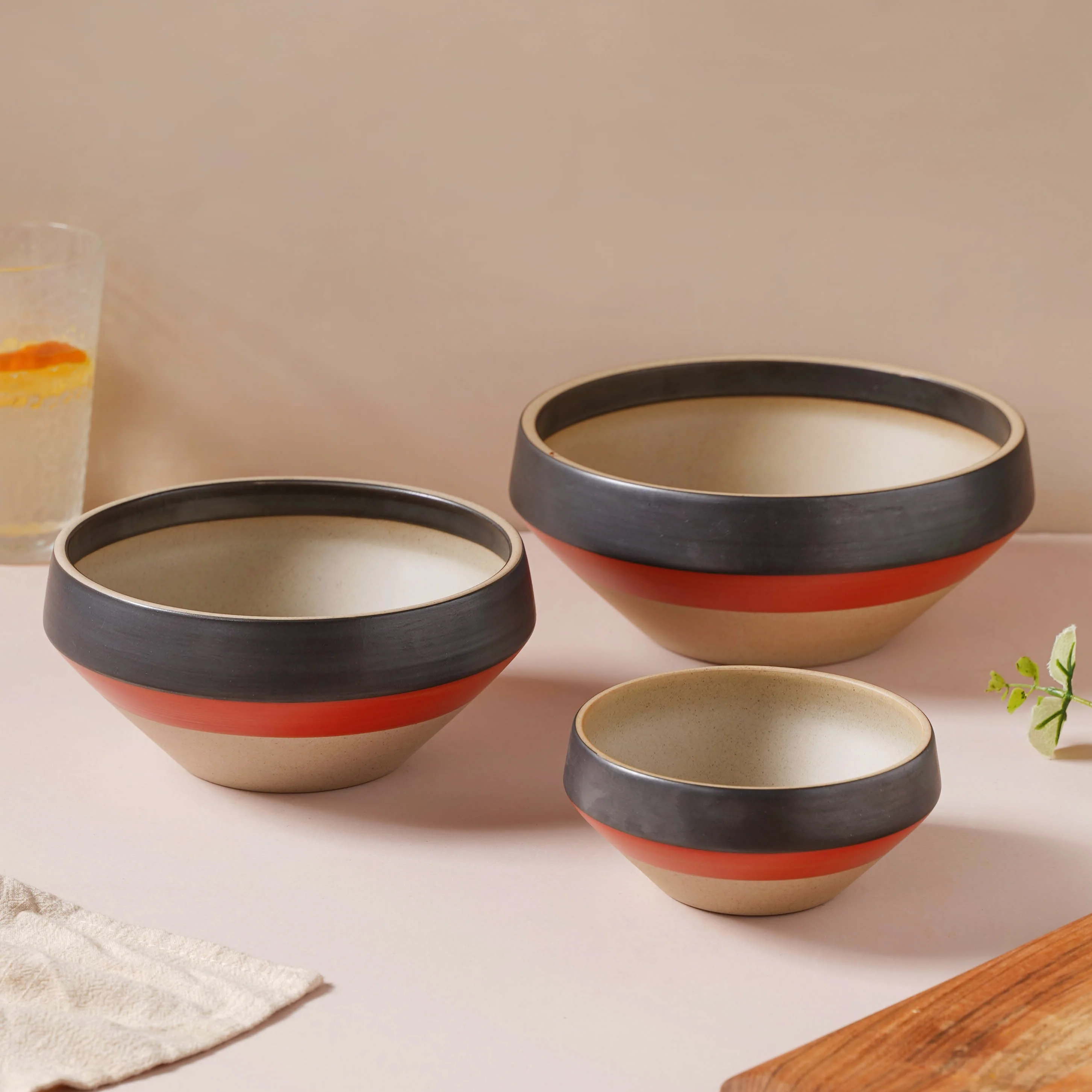 Soboku Red And Black Small Serving Bowl 6.5 Inch 1 L - Image 8