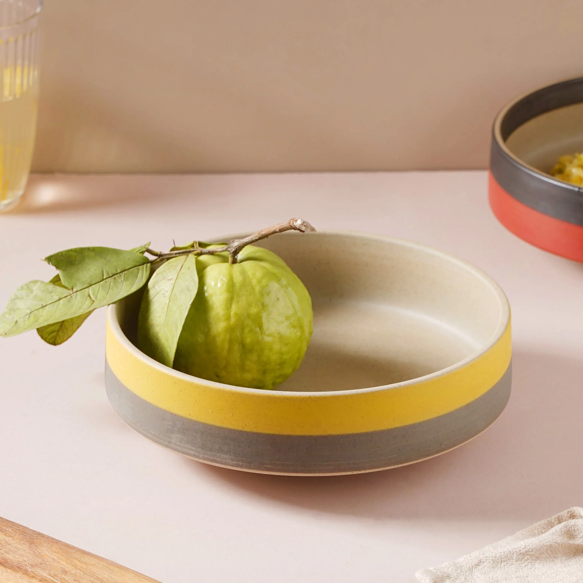 Soboku Serving Bowl Yellow 8 Inch 1.1 L - Image 2