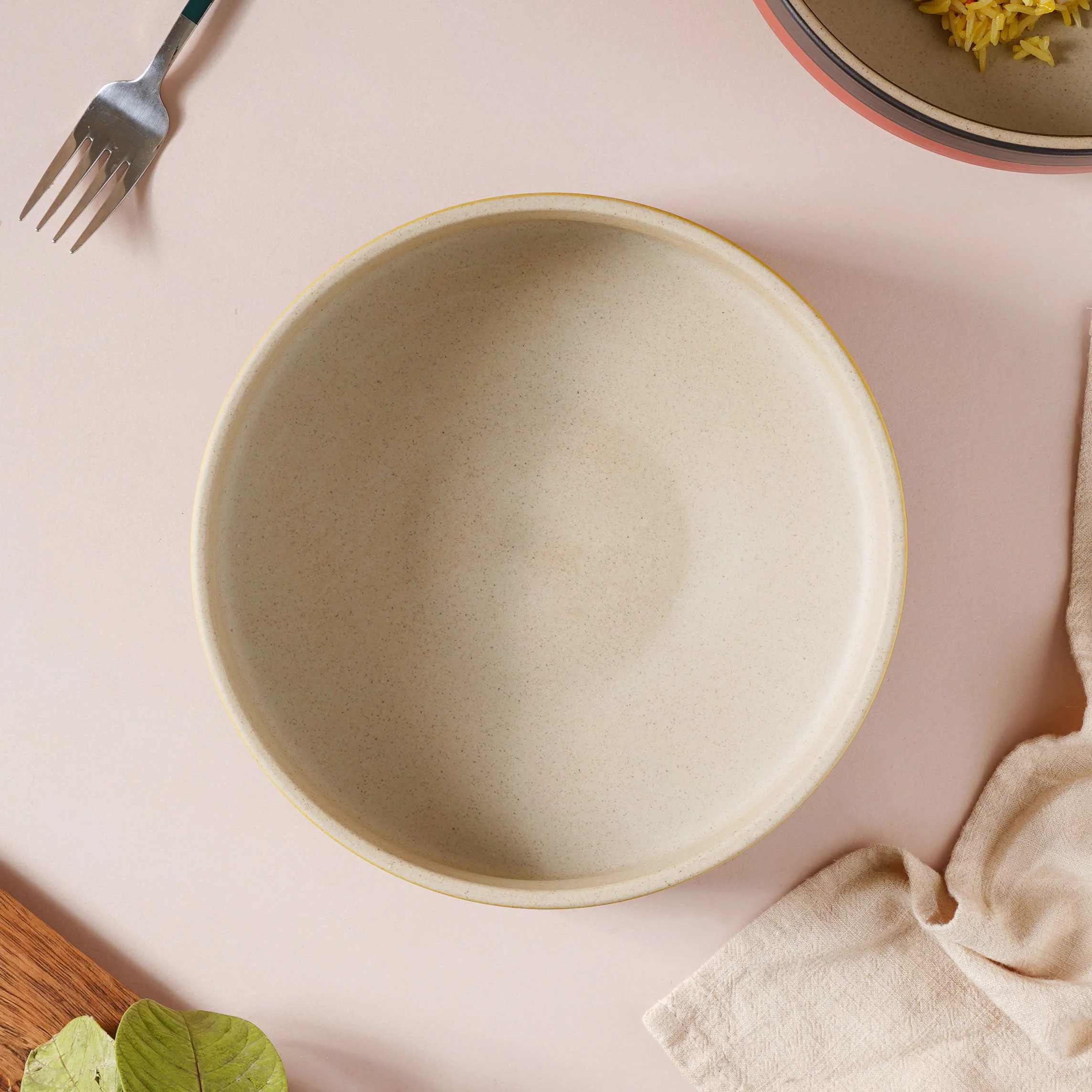 Soboku Serving Bowl Yellow 8 Inch 1.1 L - Image 6