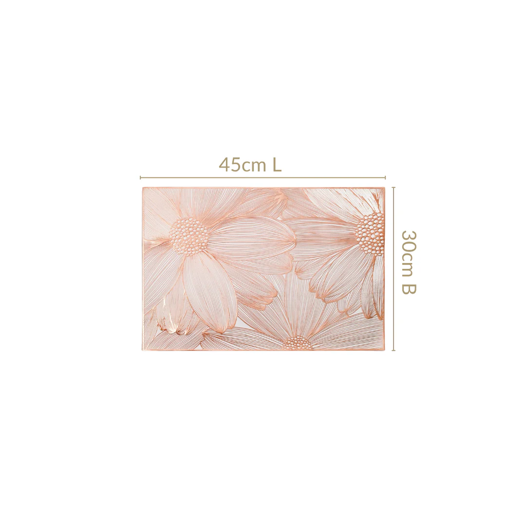 Soft Girl Rose Gold Table Mat Set Of 6 - Image 3