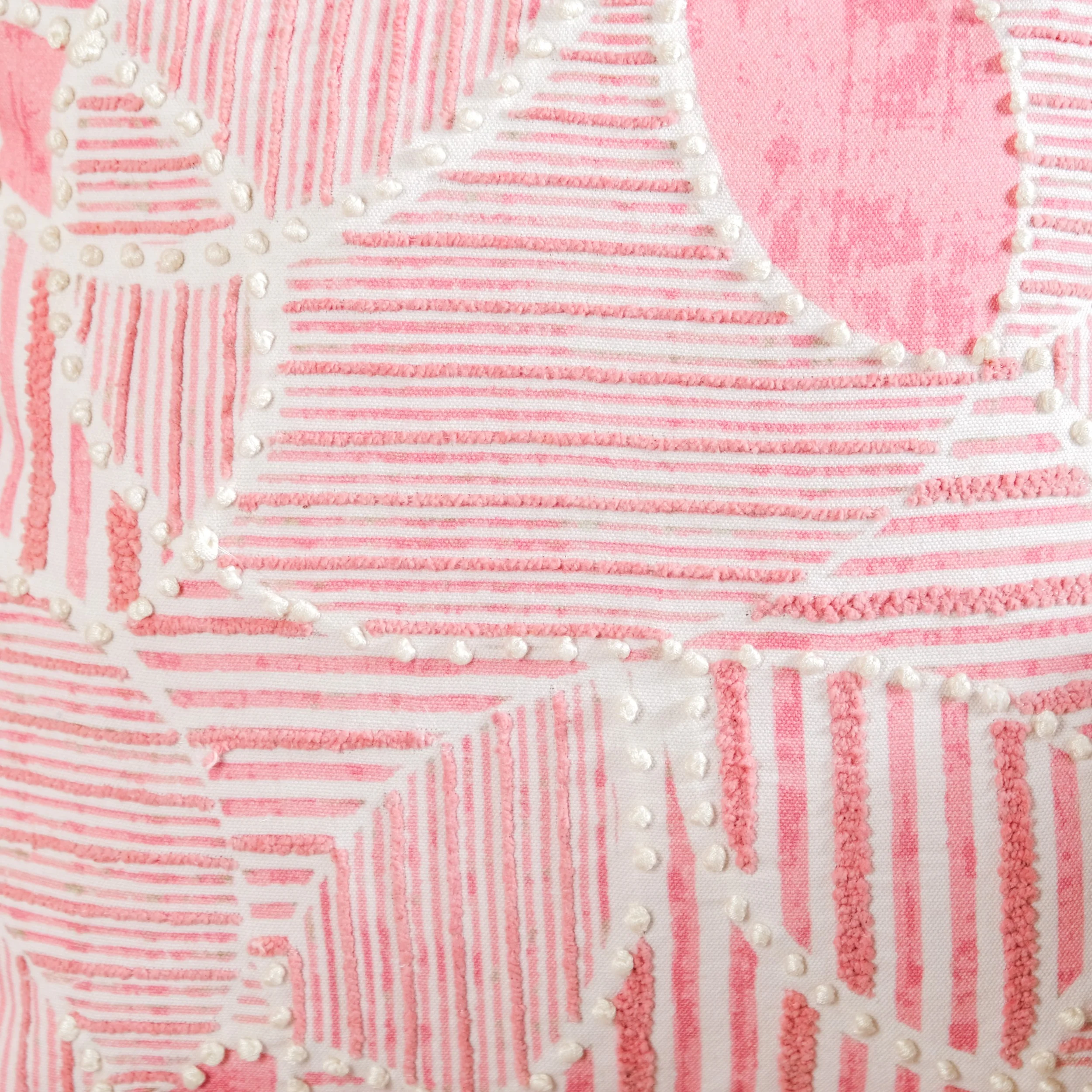 Soft Pink Embroidered Couch Cushion Cover 40x40 cm - Image 3