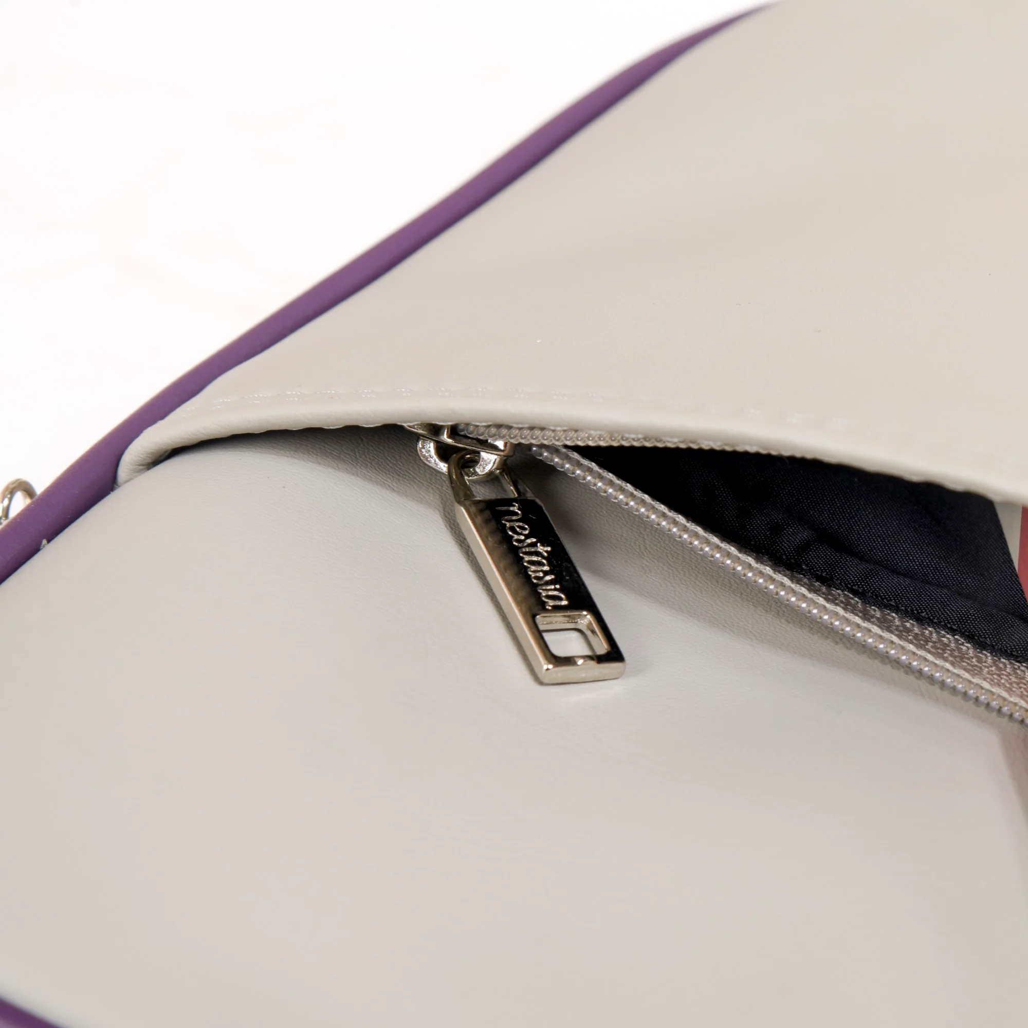 Soft Vegan Leather Laptop Sleeve Grey - Image 14
