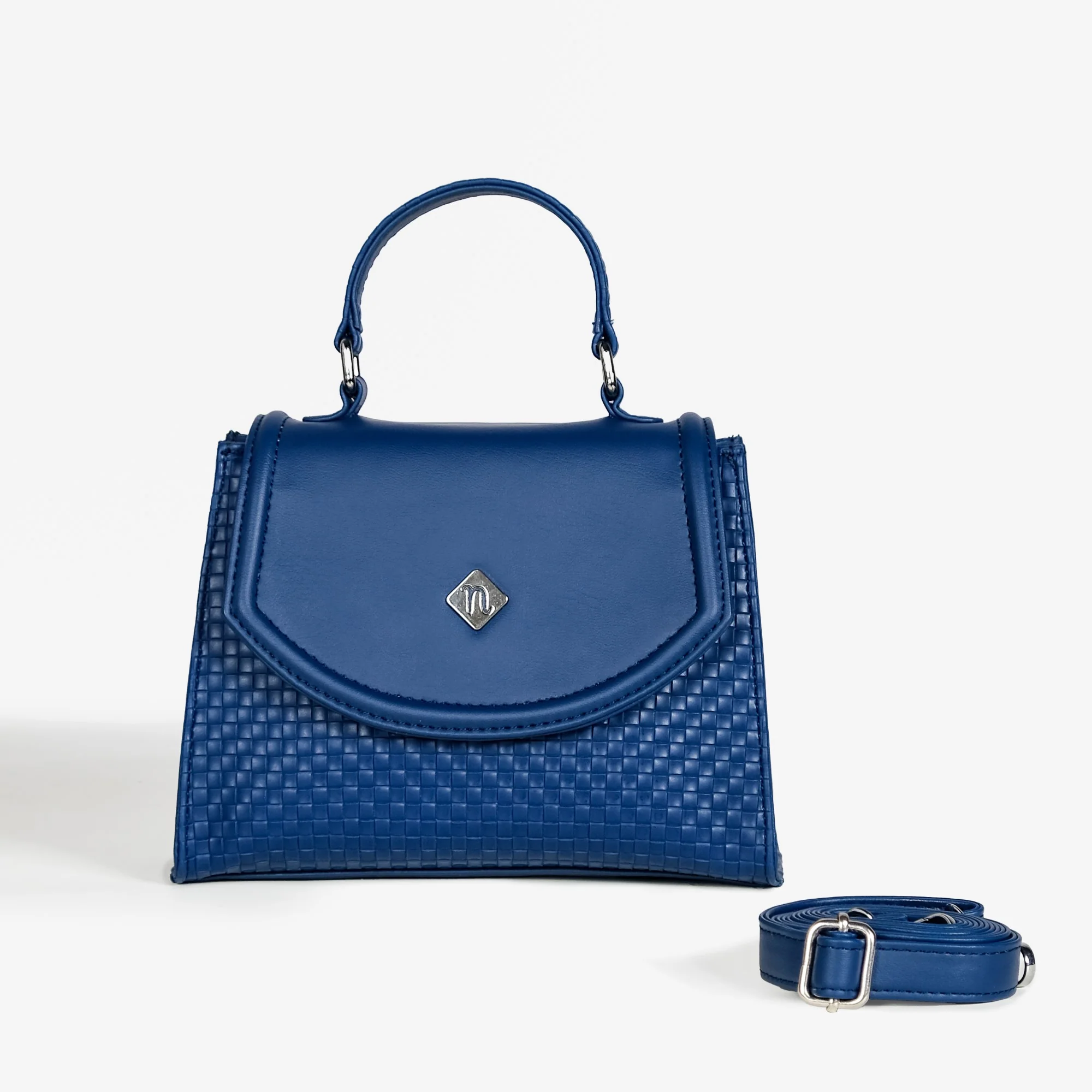 Soi Blue Handbag With Top Handle - Image 7