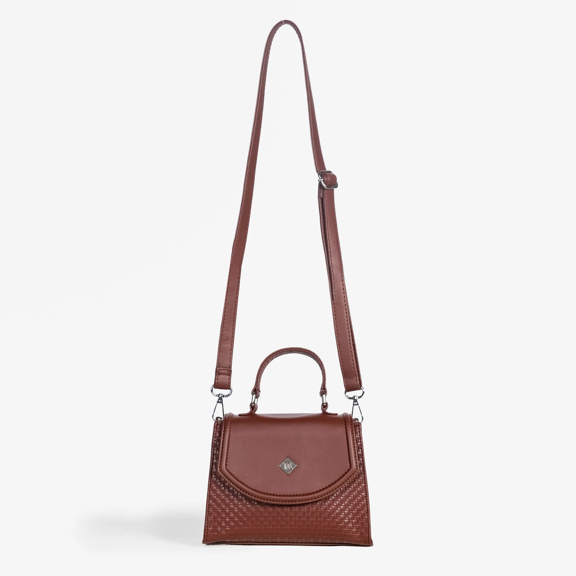 Soi Brown Handbag With Sling Strap - Image 2