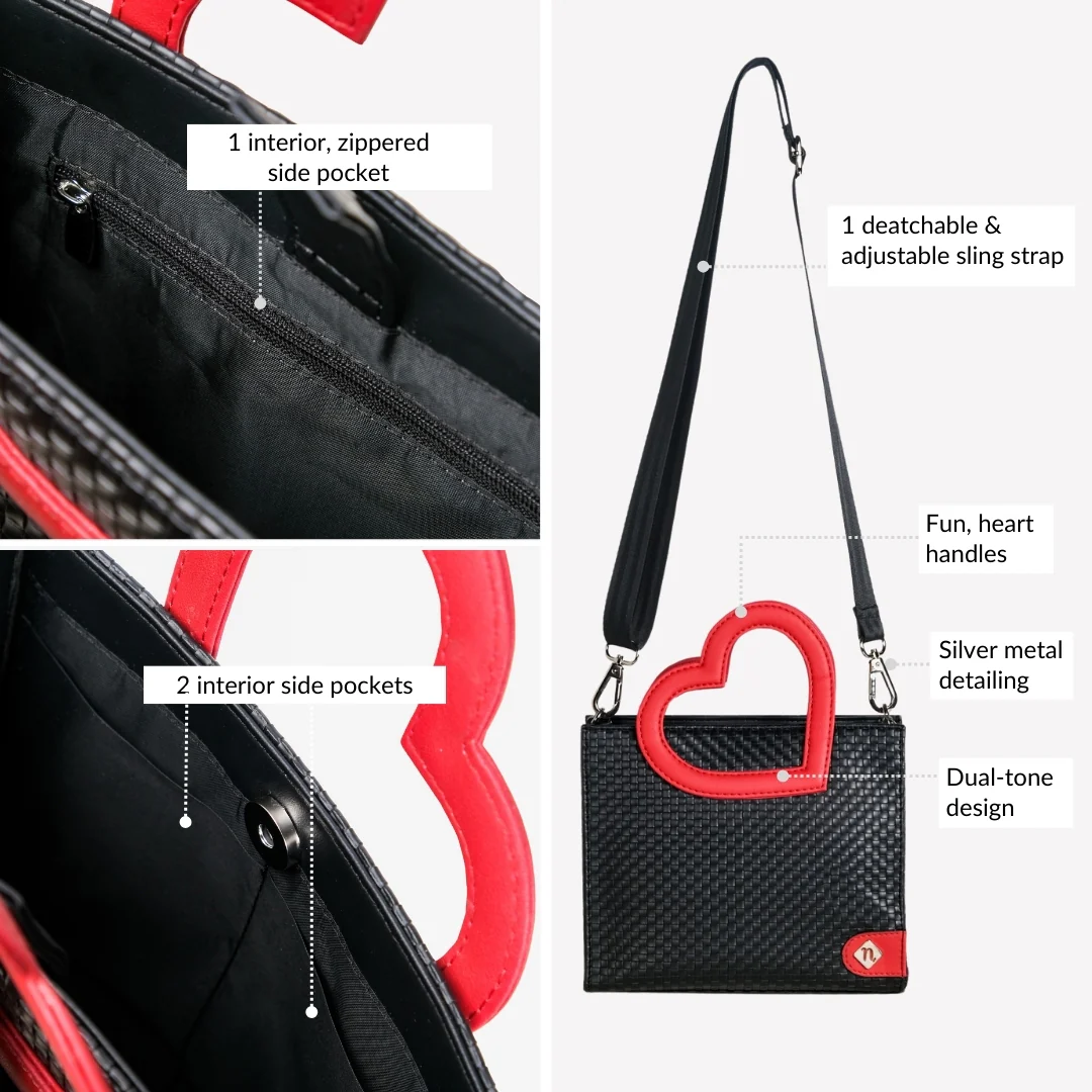 Soi Heart Handle Handbag - Image 6