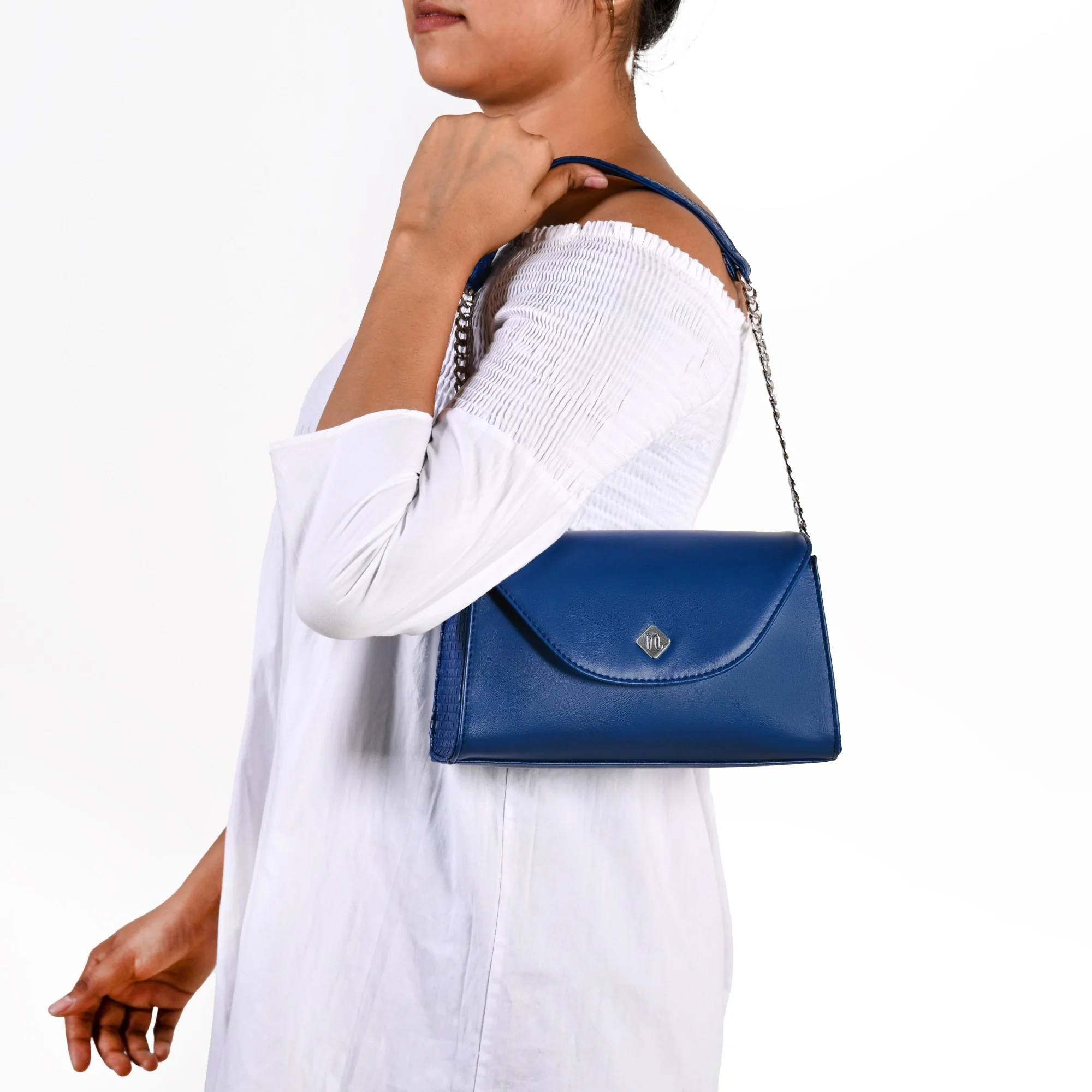Soi Lisse Blue Shoulder Bag - Image 2