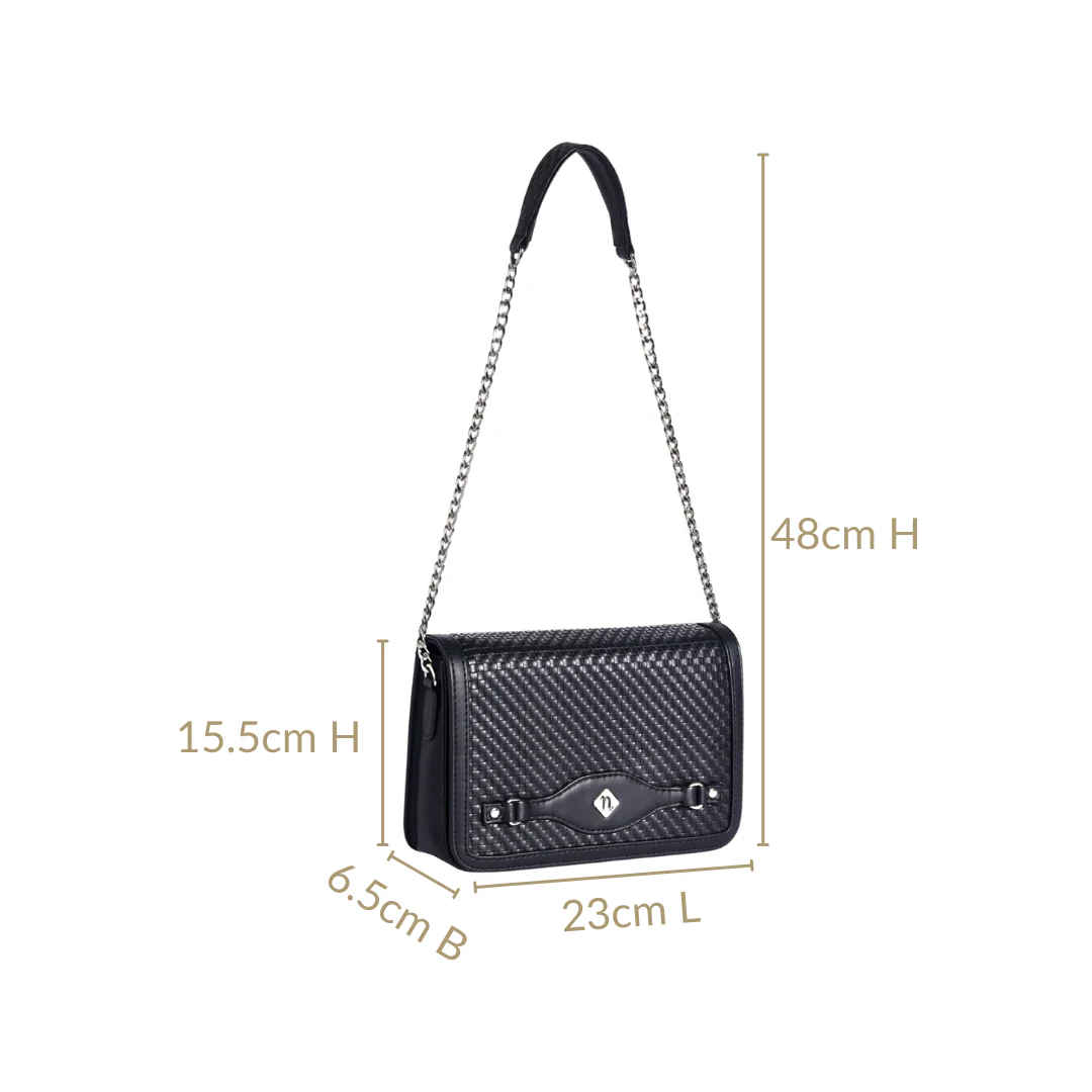 Soi Tresse Menue Sling Bag Black - Image 5