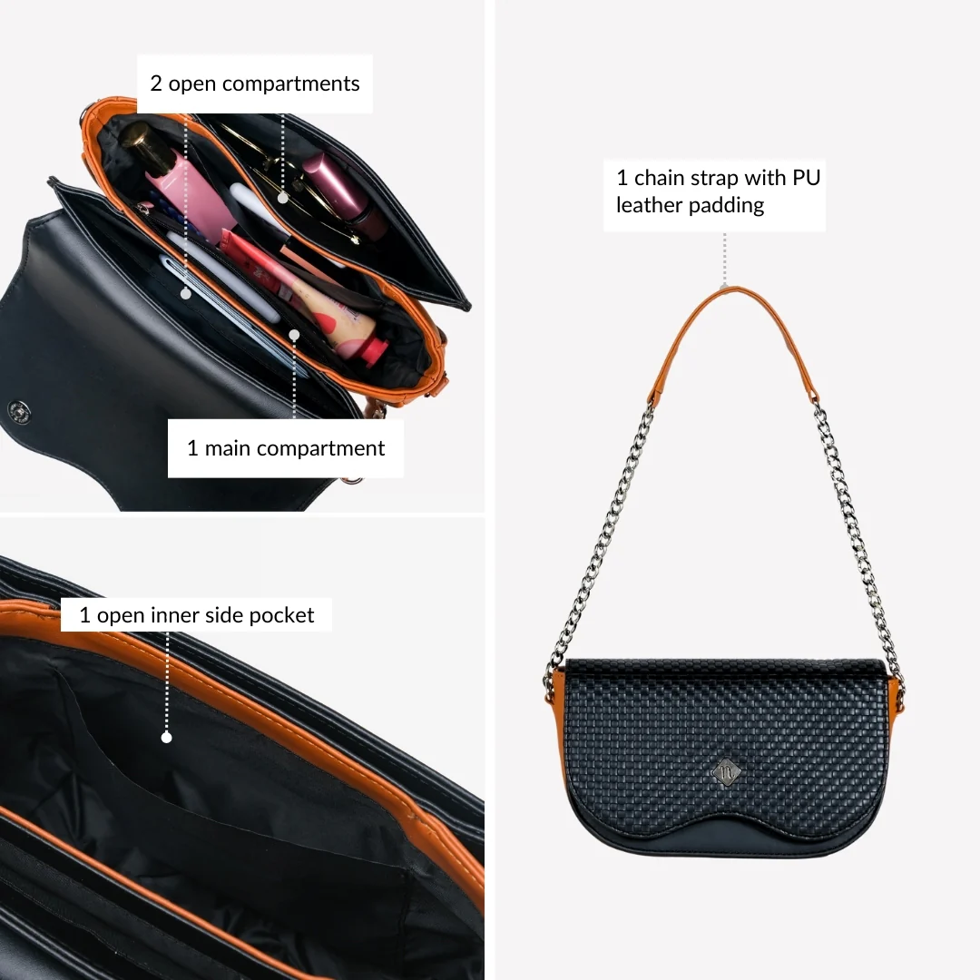 Soi Tresse Saddle Shoulder Bag - Image 6