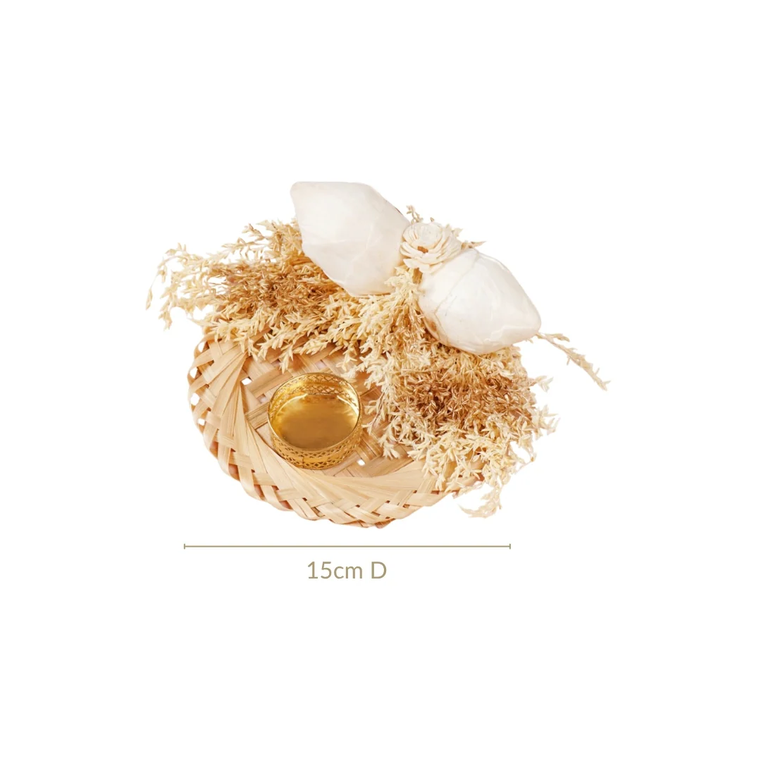 Sola Flowers Tea Light Holder White Set Of 4 - Image 4