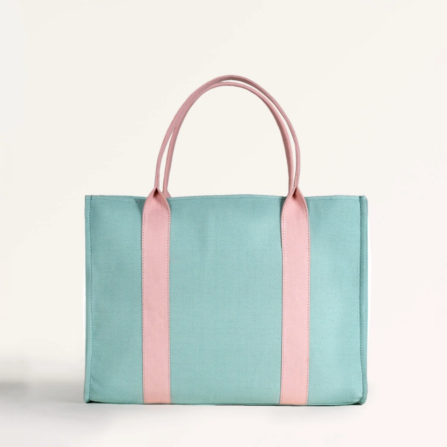 Sorella Mint Canvas Tote Bag With Coin Pouch - Image 8