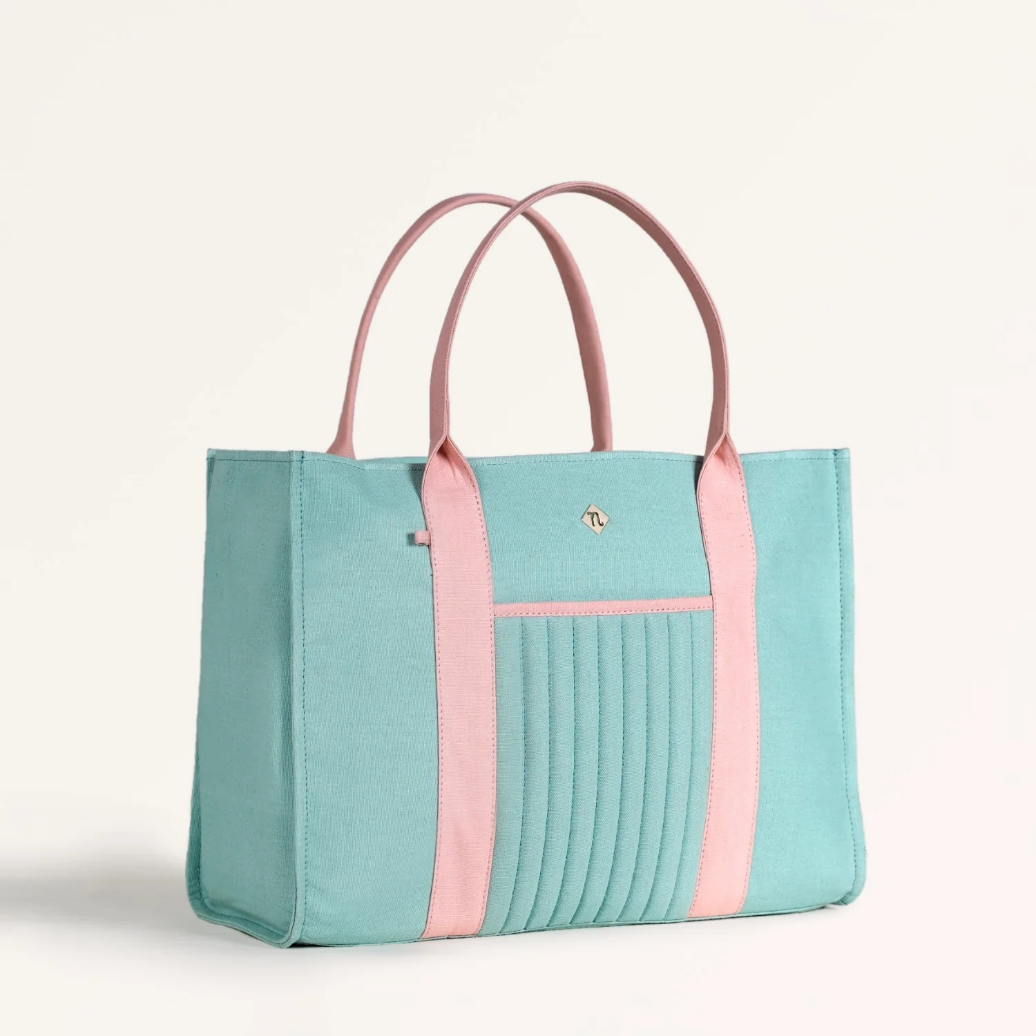 Sorella Mint Canvas Tote Bag With Coin Pouch - Image 9
