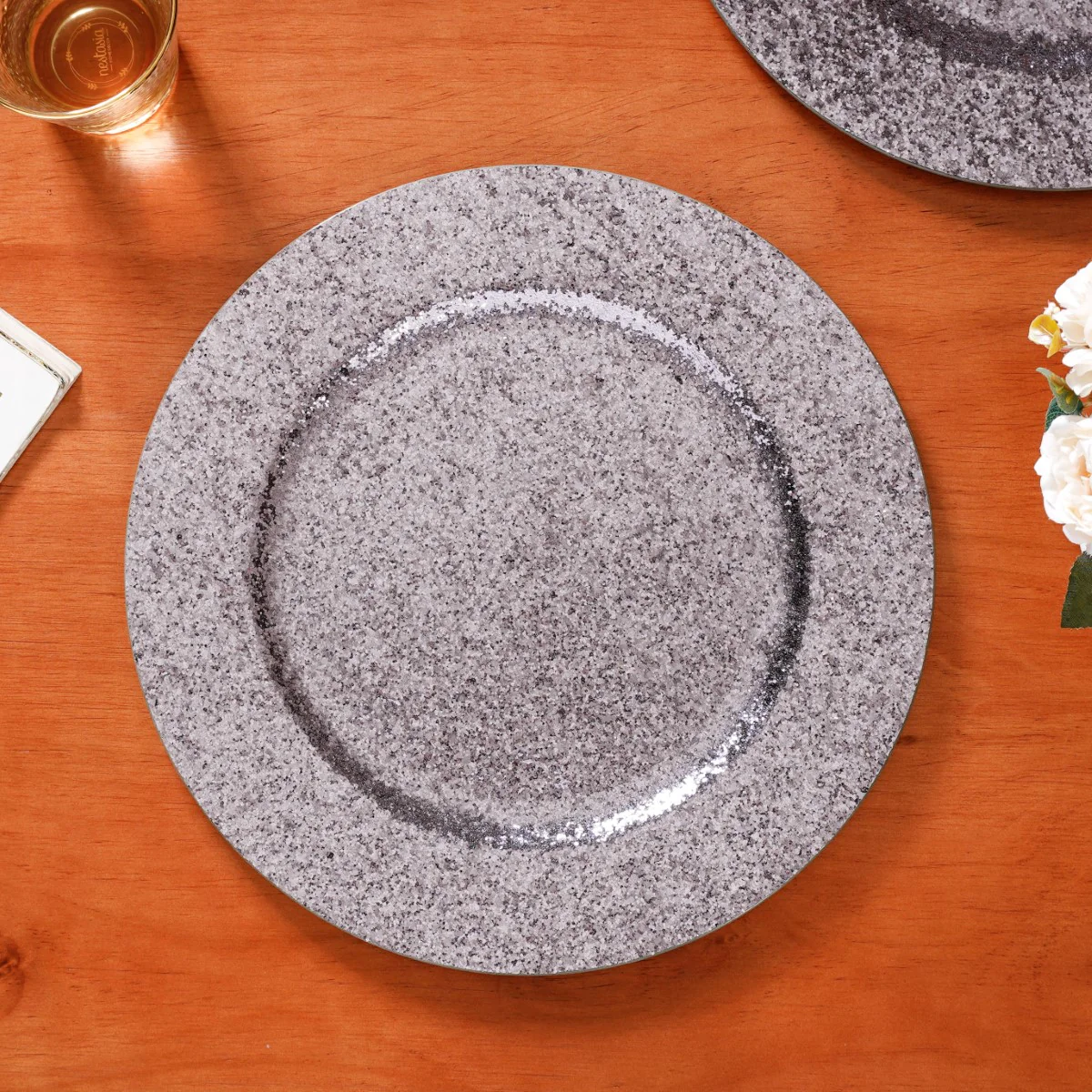 Sparkle Grey Charger Plate Set Of 6 13 Inch - Image 10