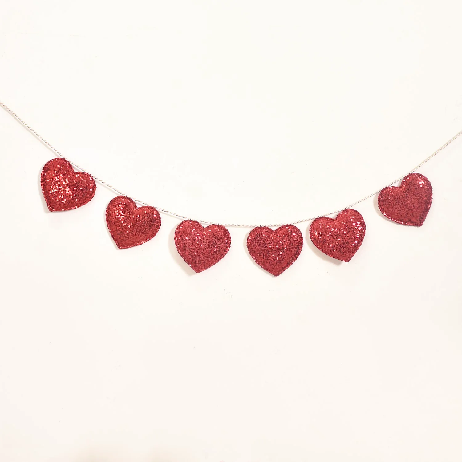 Sparkle Hearts Bunting For Home Decoration 78 Inch - Image 7