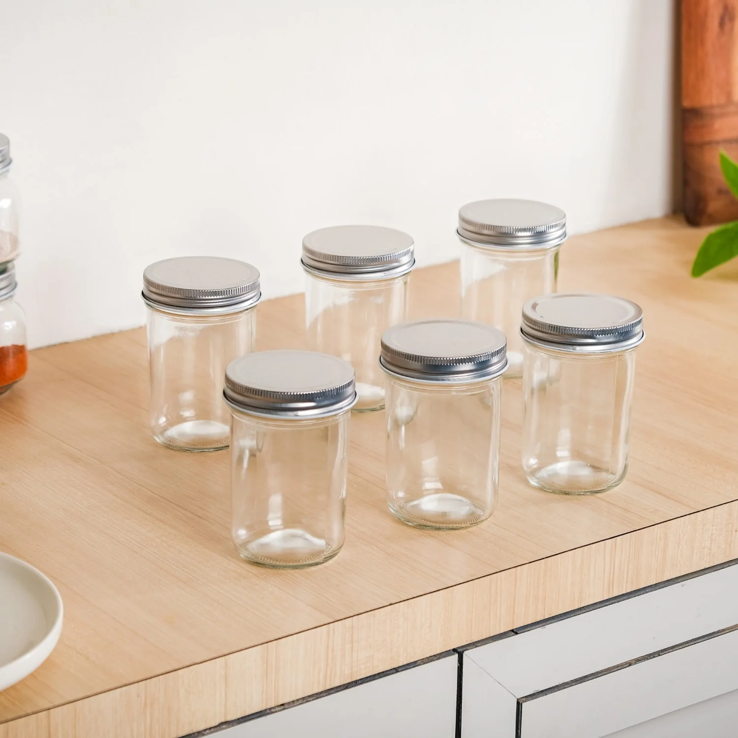 Spice Jars With Lid For Kitchen Set Of 6 250ml - Image 9