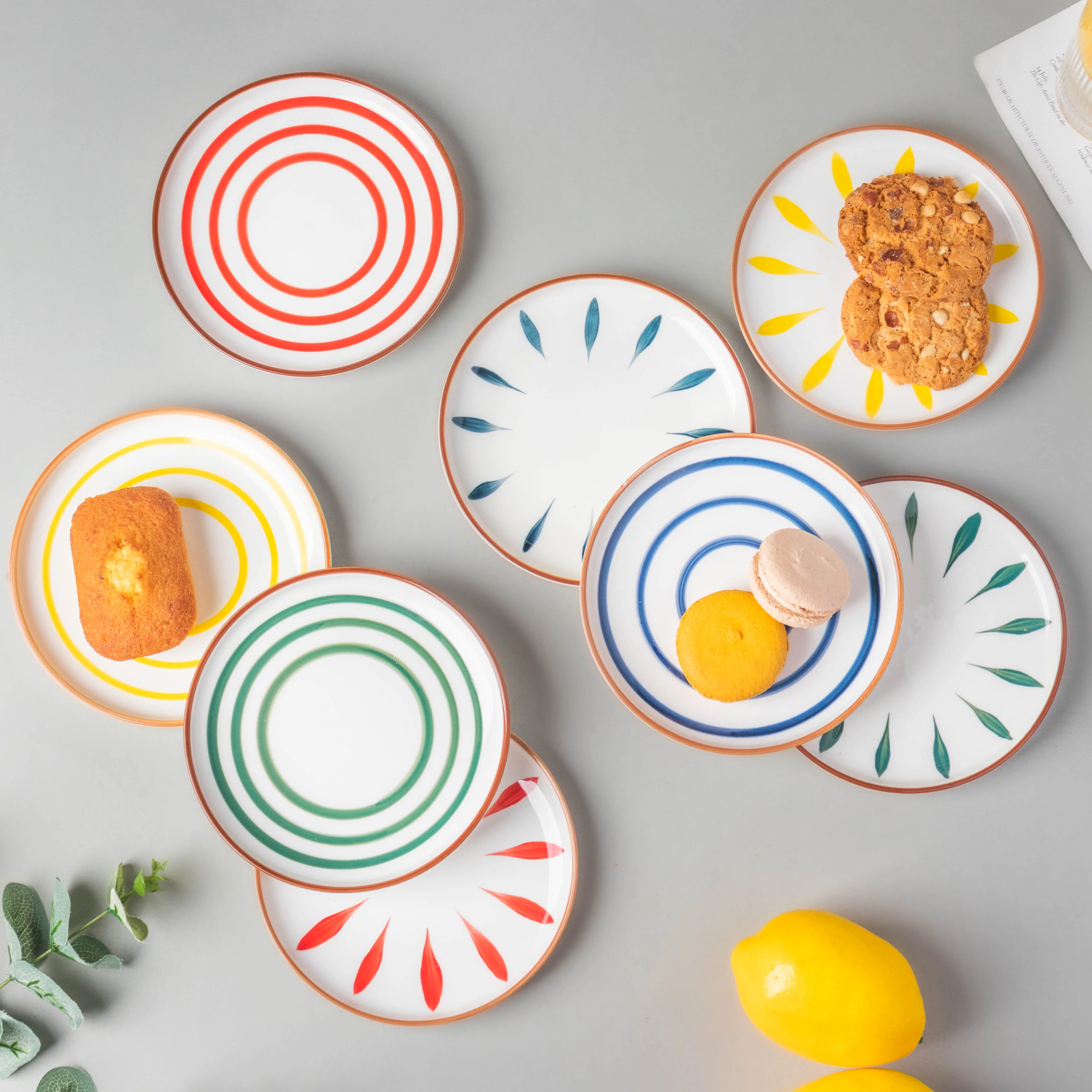 Spiral Snack Plate Red 6 Inch - Image 6