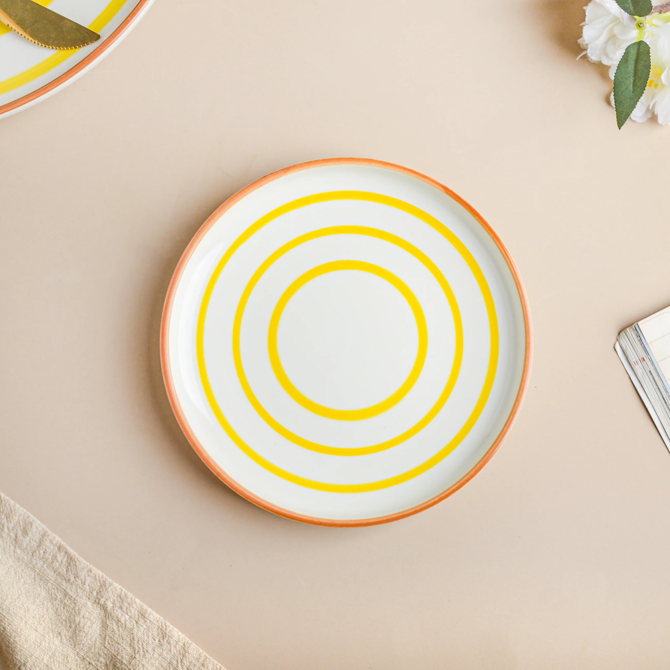 Spiral Yellow 22 Piece Dinner Set For 6 - Image 11